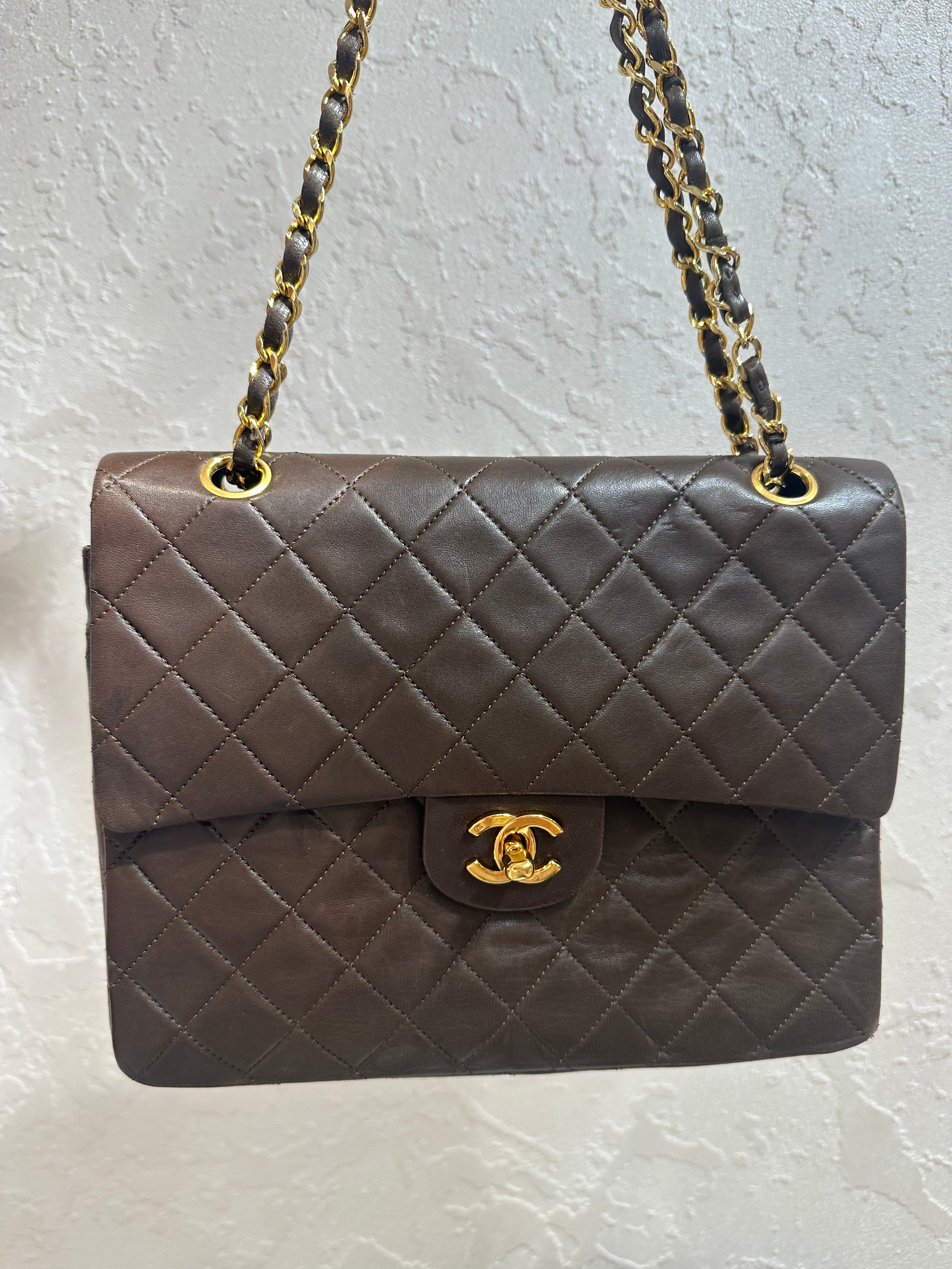 Chanel Classic Flap Vintage Brown Lambskin