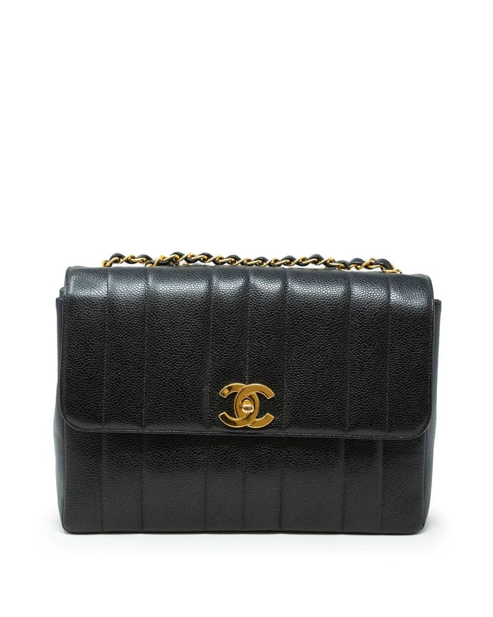 Chanel Chanel Mademoiselle Classic Single Flap Black Caviar GHW - DXBS1461