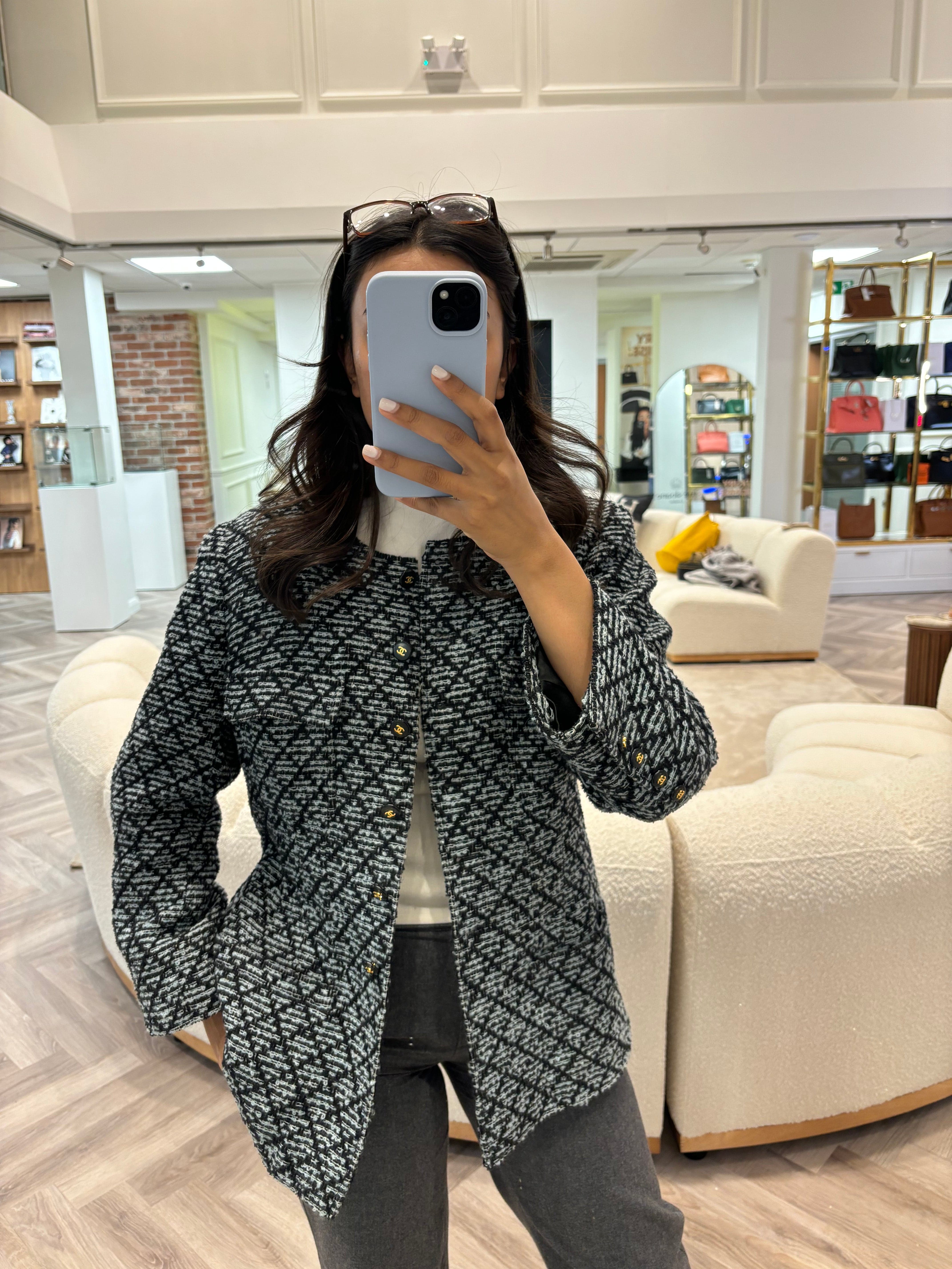 Chanel Chanel Super Rare Tweed Blue Blazer ALL0791