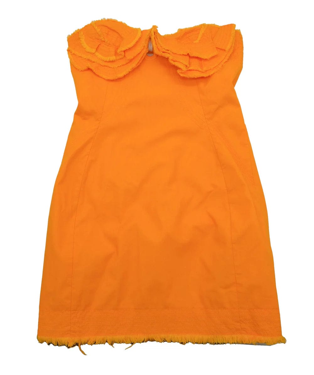 Jacquemus Jacquemus Orange Cotton La Robe Artichaut Mini Dress S RJC4453
