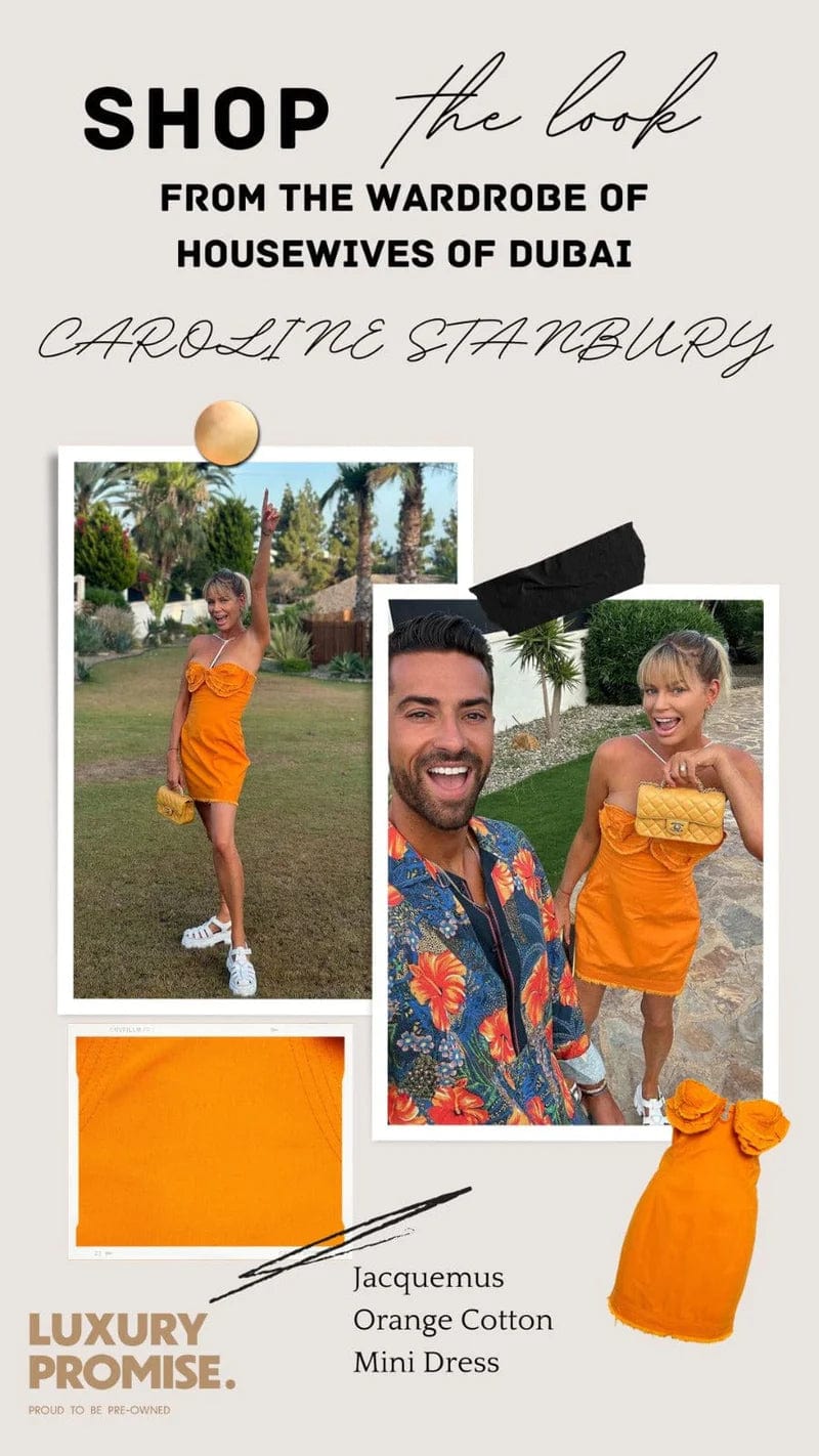 Jacquemus Jacquemus Orange Cotton La Robe Artichaut Mini Dress S RJC4453