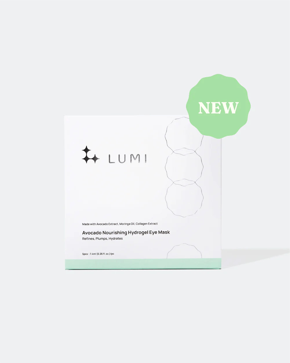 LUMI Beauty Avocado Nourishing Hydrogel Eye Mask ANC1042