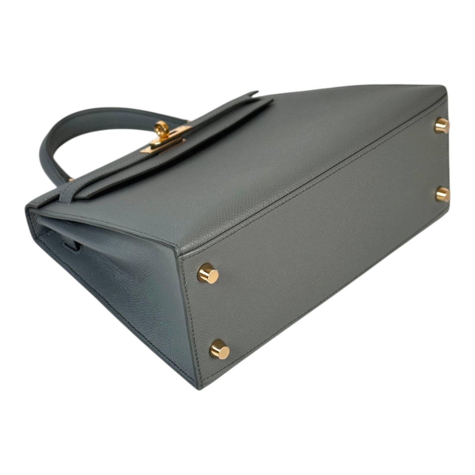 Hermes Kelly 25 in Vert Amande Epsom Sellier with GHW