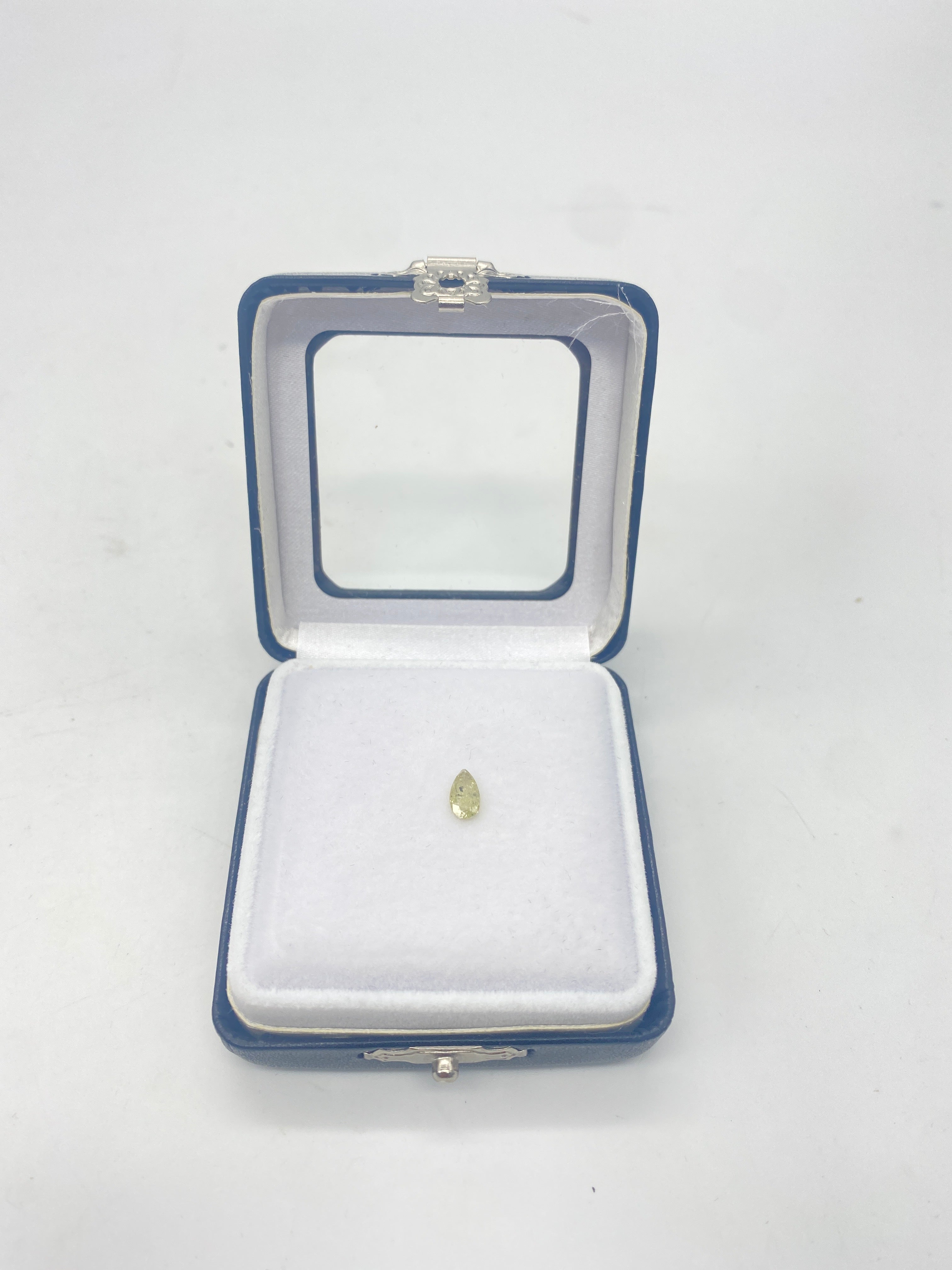 0.42ct GREEN PEAR Rough Cut Diamond