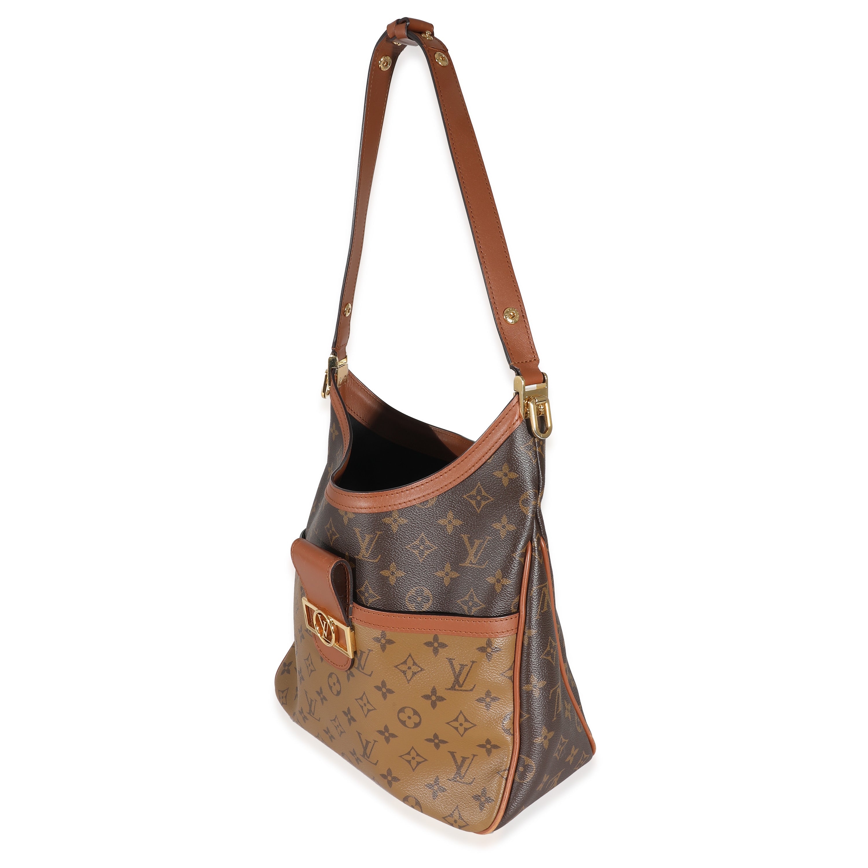 Reverse Monogram Canvas Dauphine Hobo