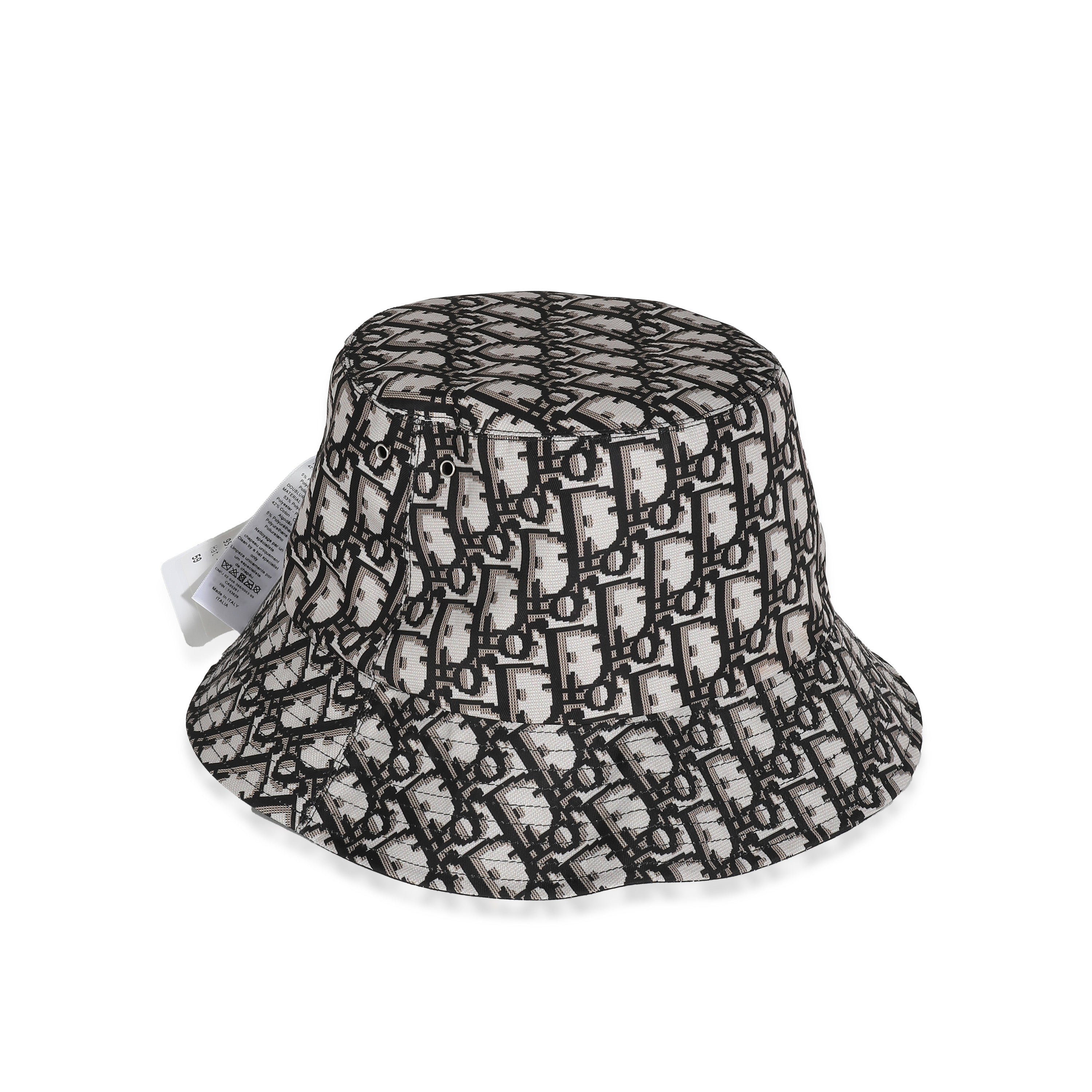 Black Oblique Reversible Teddy-D Brim Bucket Hat 59