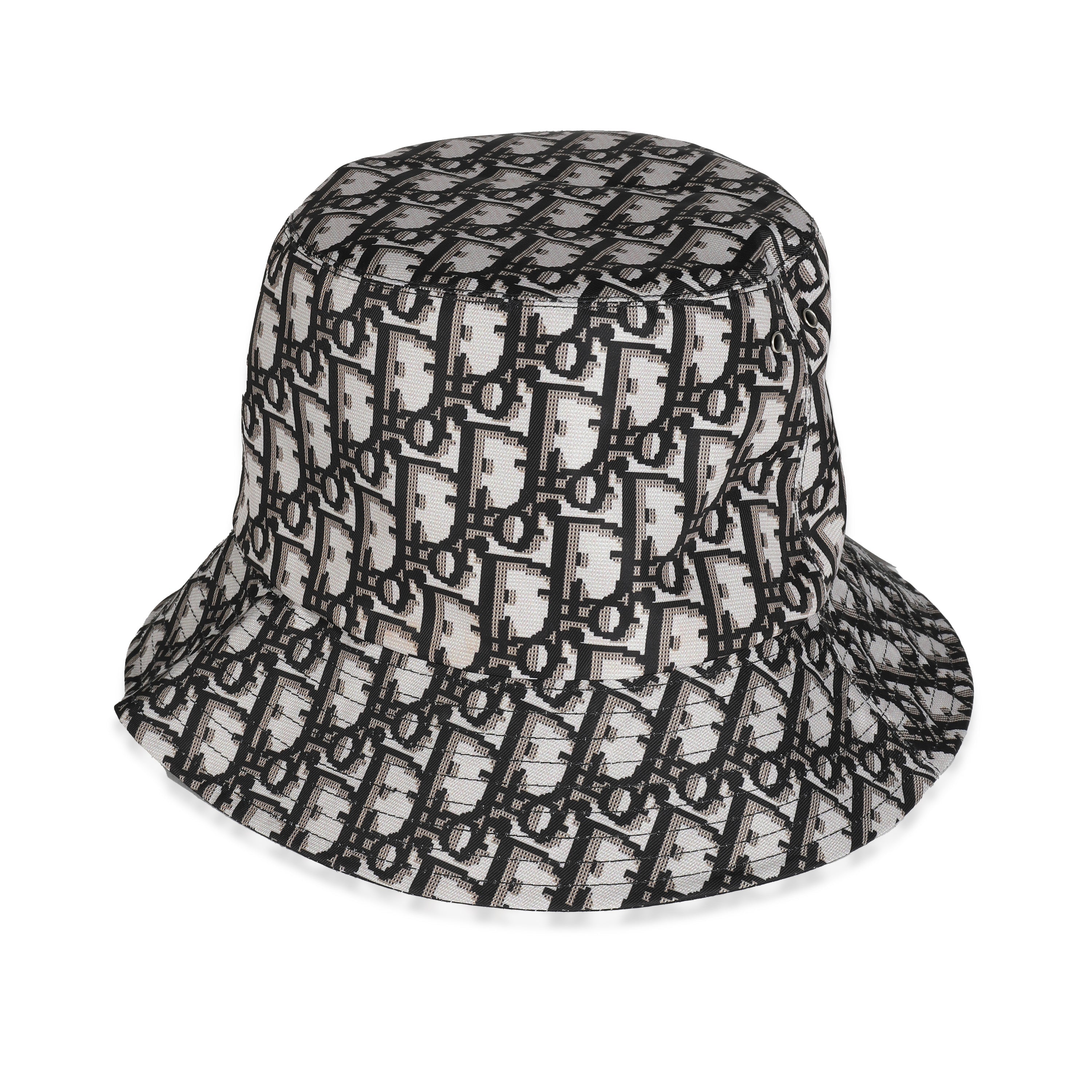 Black Oblique Reversible Teddy-D Brim Bucket Hat 59