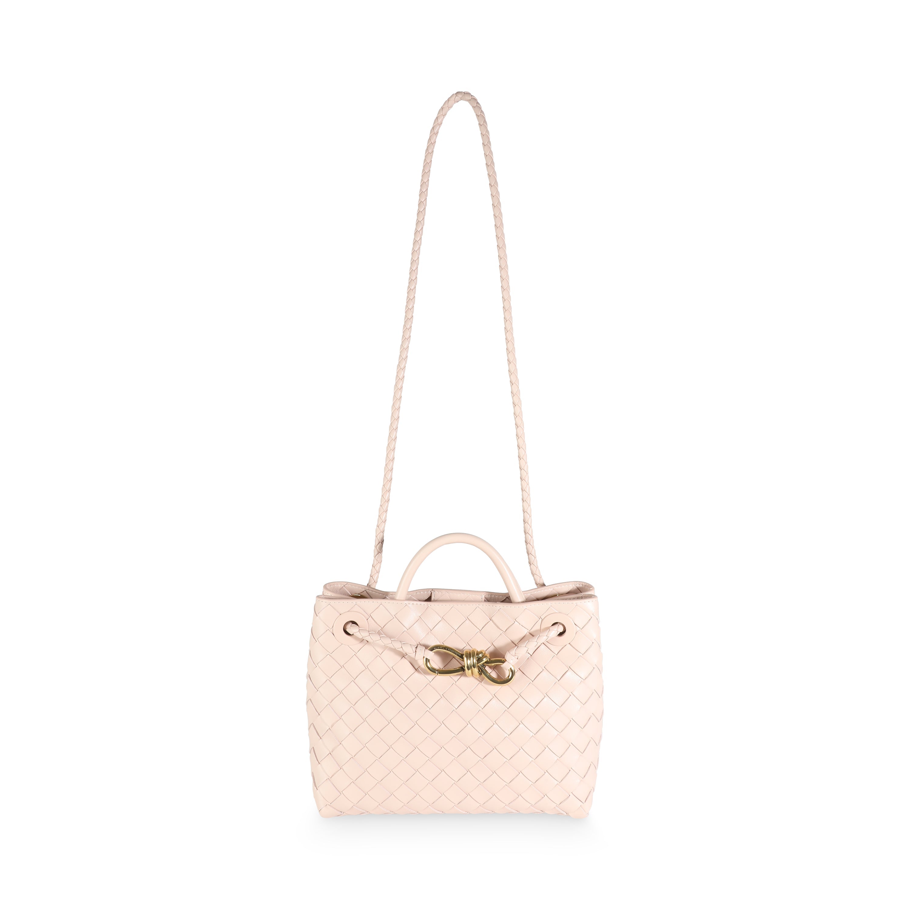 Bottega Veneta Lotus Intrecciato Nappa Small Andiamo Bag