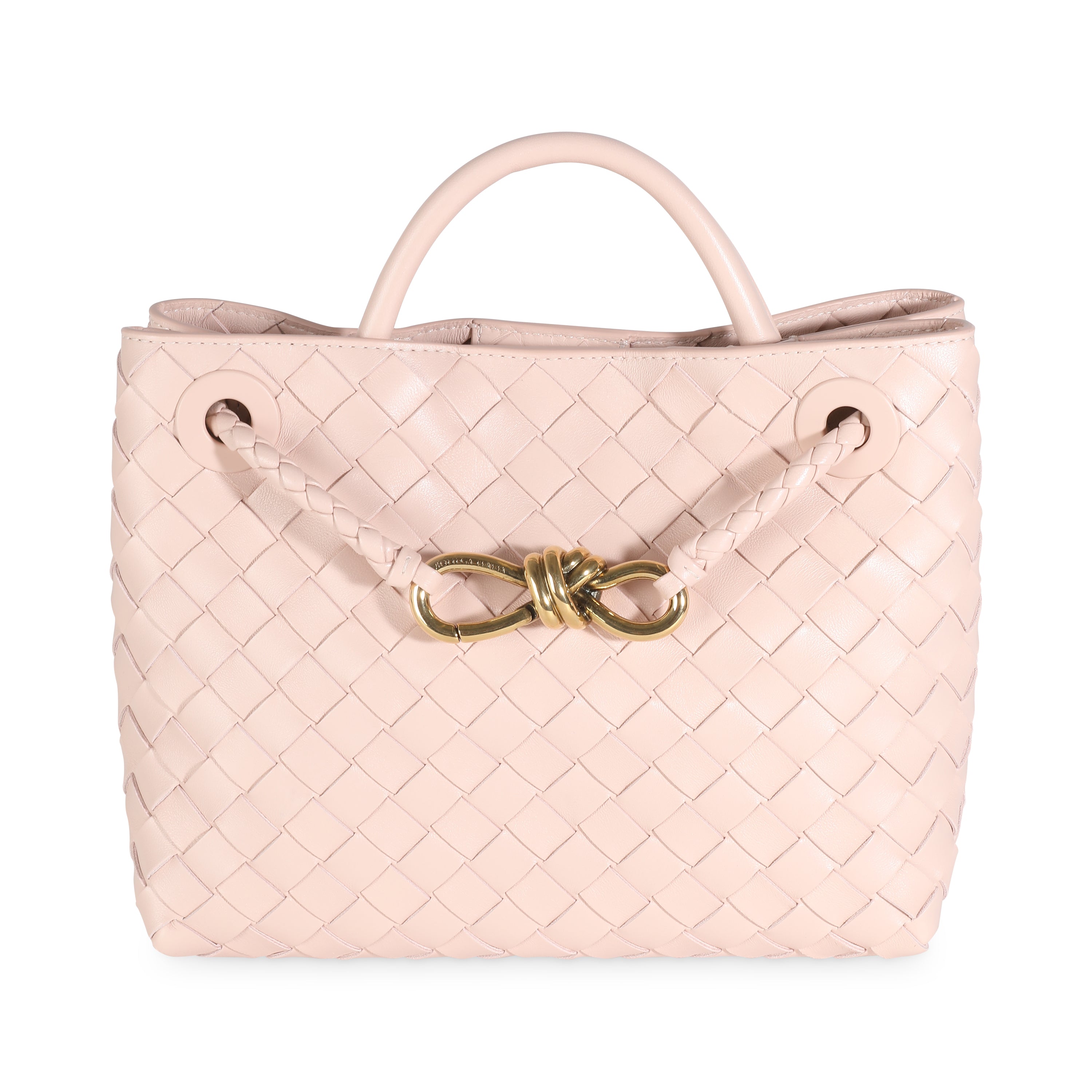 Bottega Veneta Lotus Intrecciato Nappa Small Andiamo Bag