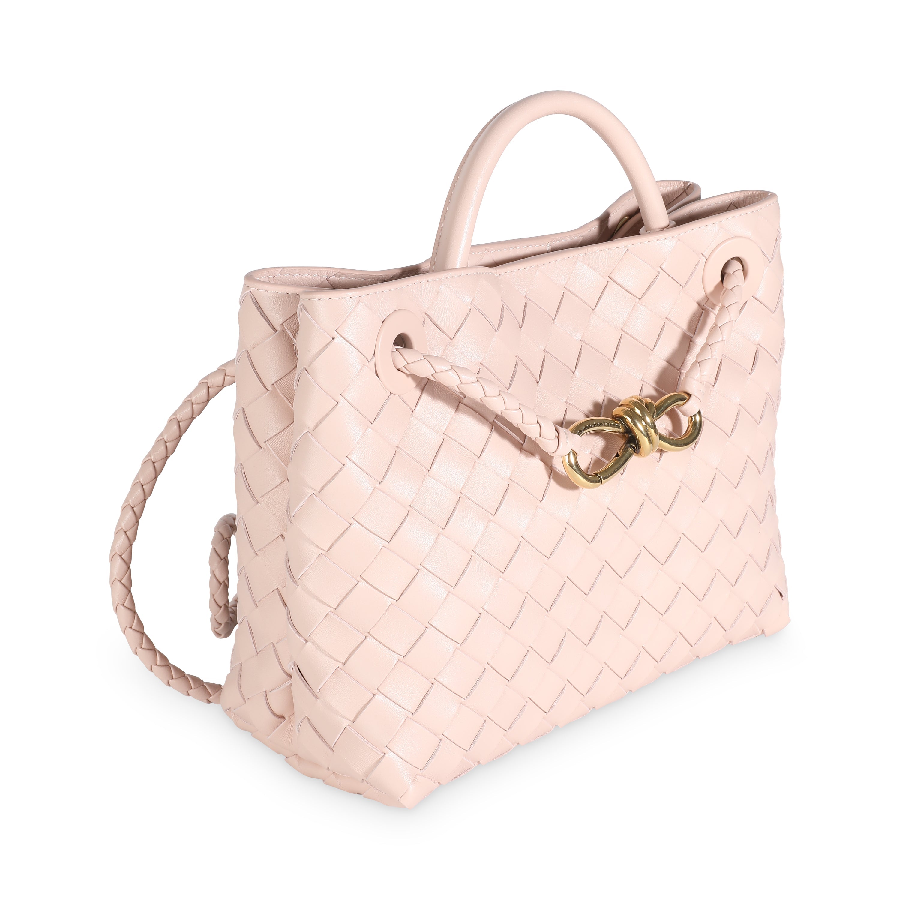 Bottega Veneta Lotus Intrecciato Nappa Small Andiamo Bag