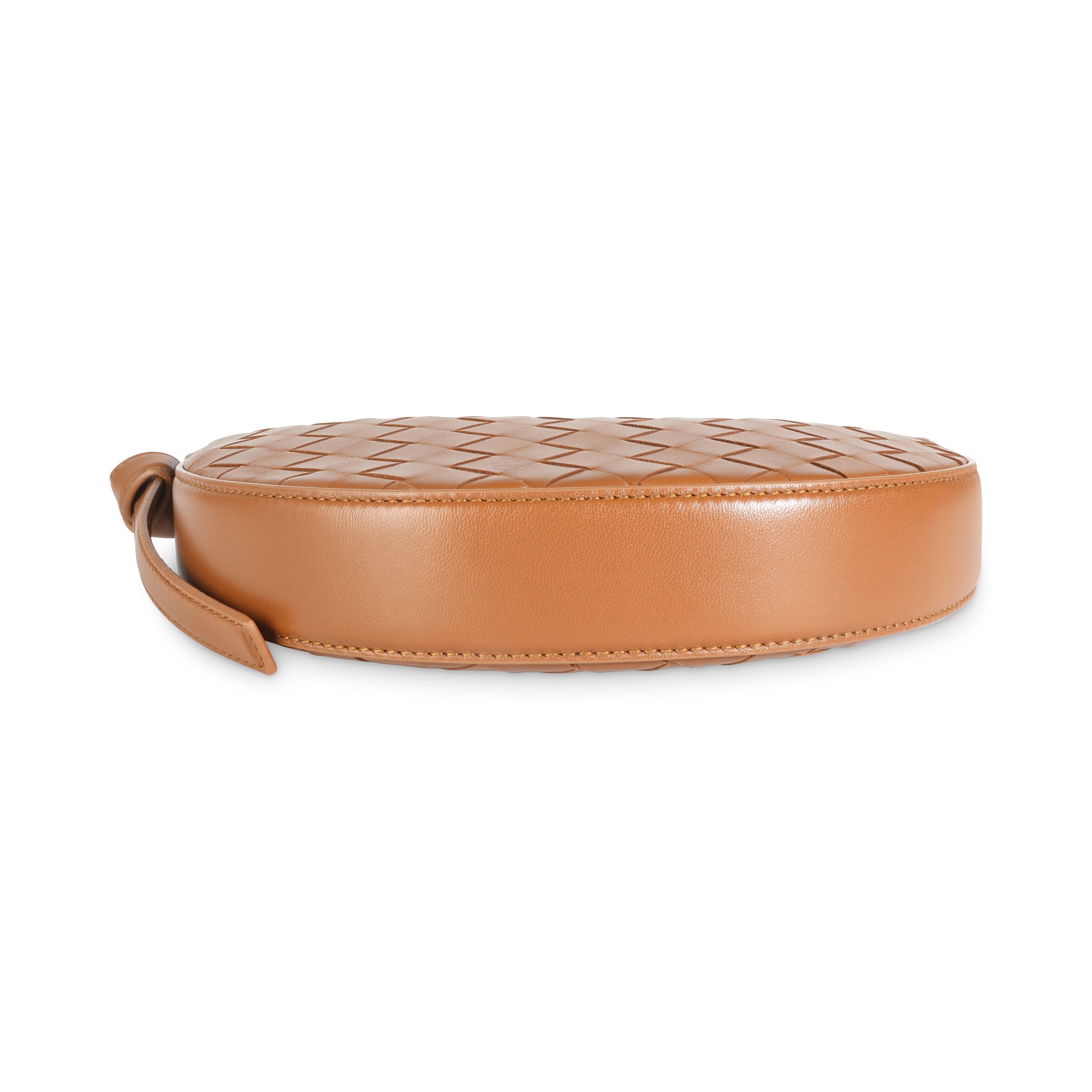 Bottega Veneta Cognac Intrecciato Nappa Mini Sunrise Bag