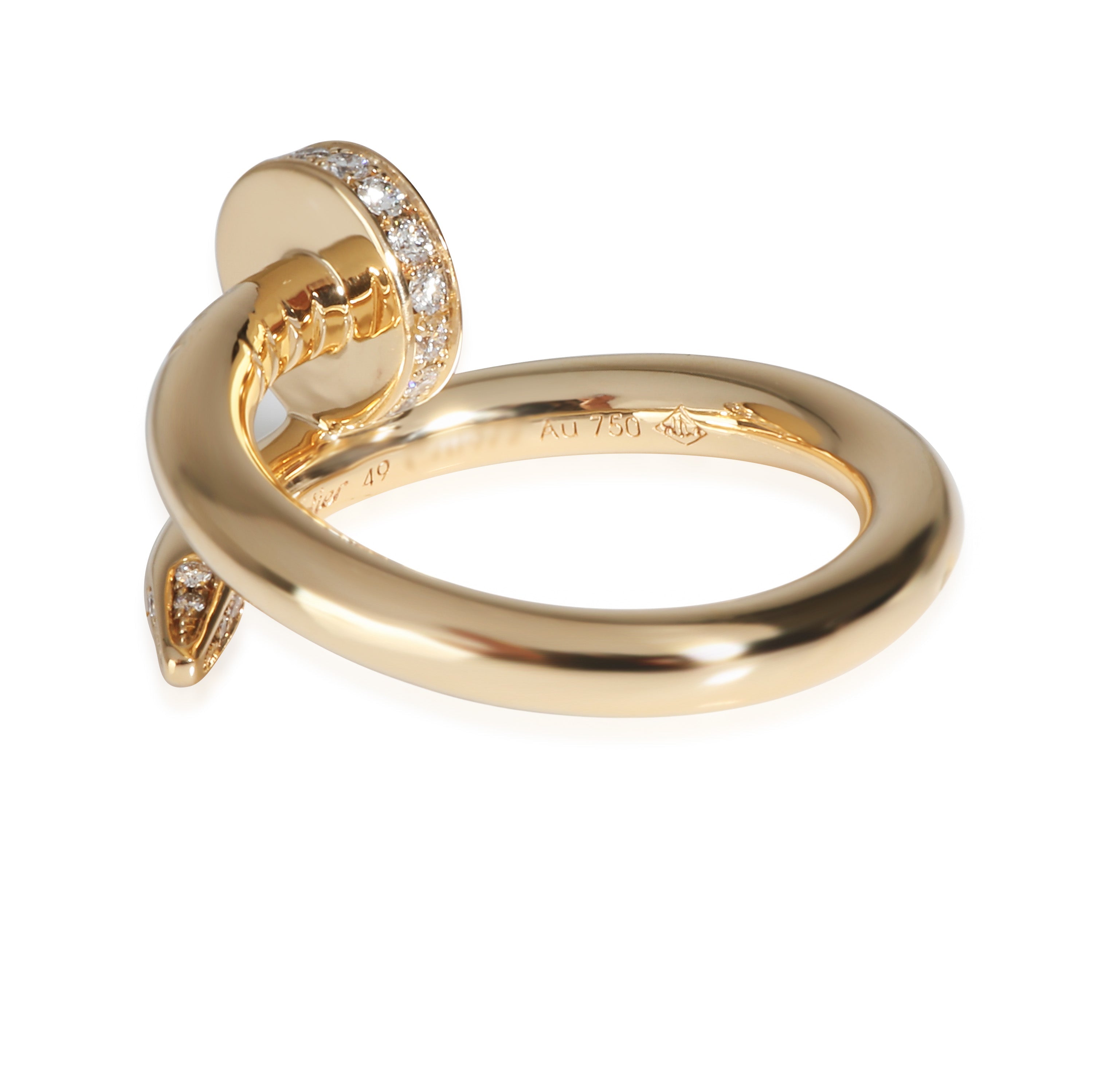 Juste Un Clou Ring, Diamonds (Yellow Gold)