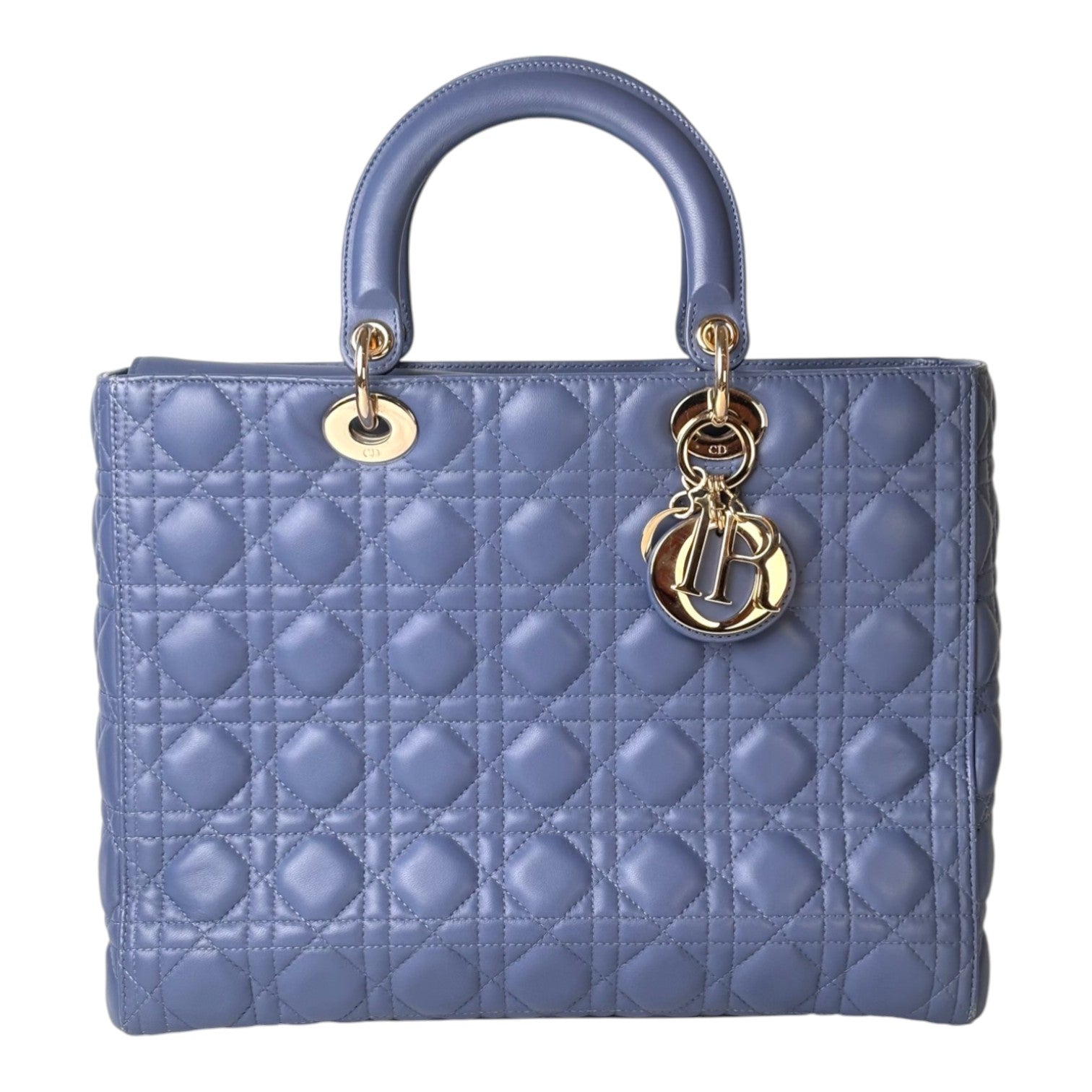 Dior Lady Dior Large Blue Bag