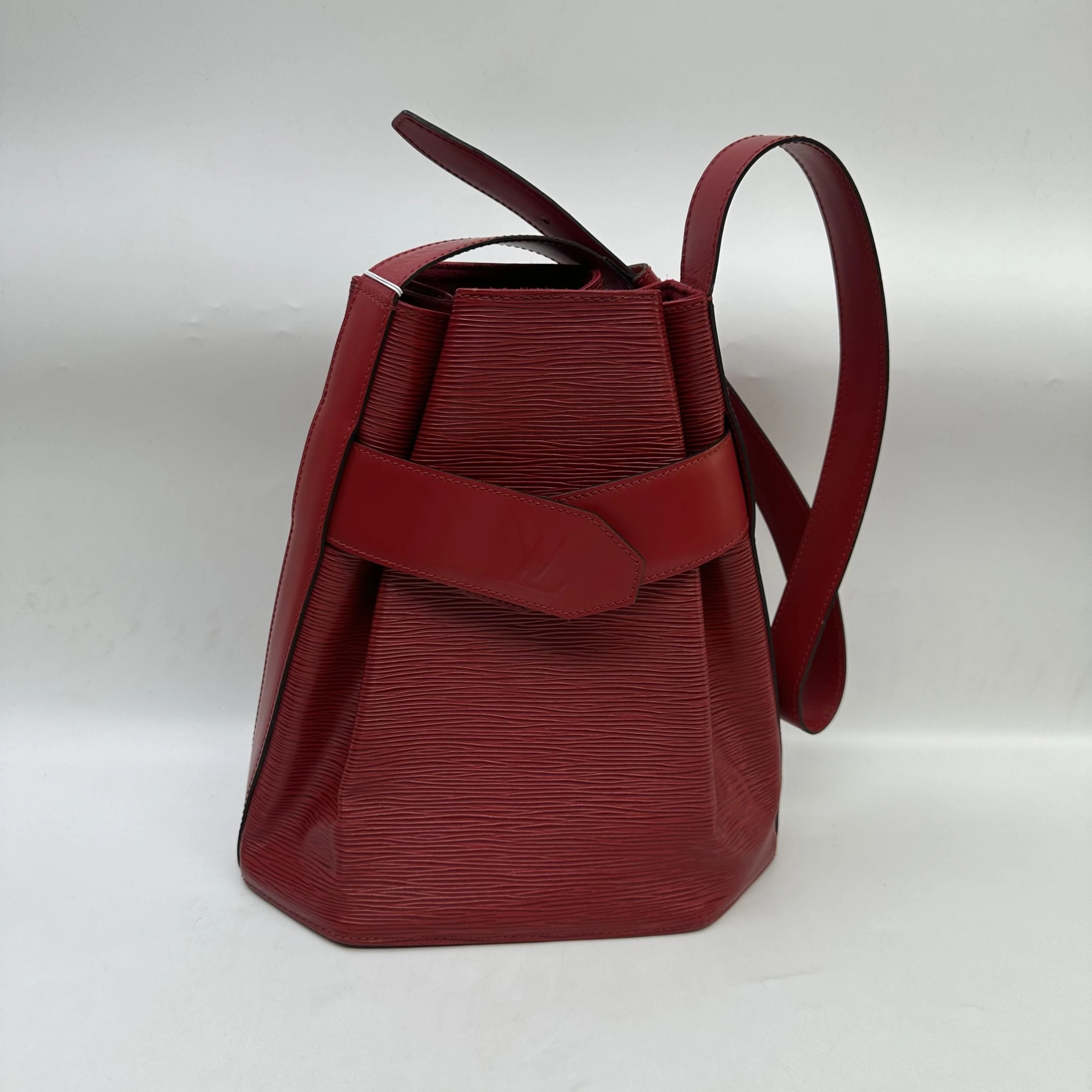 Louis Vuitton Red Epi Leather Sac D'Epaule PM Shoulder Bag C351491