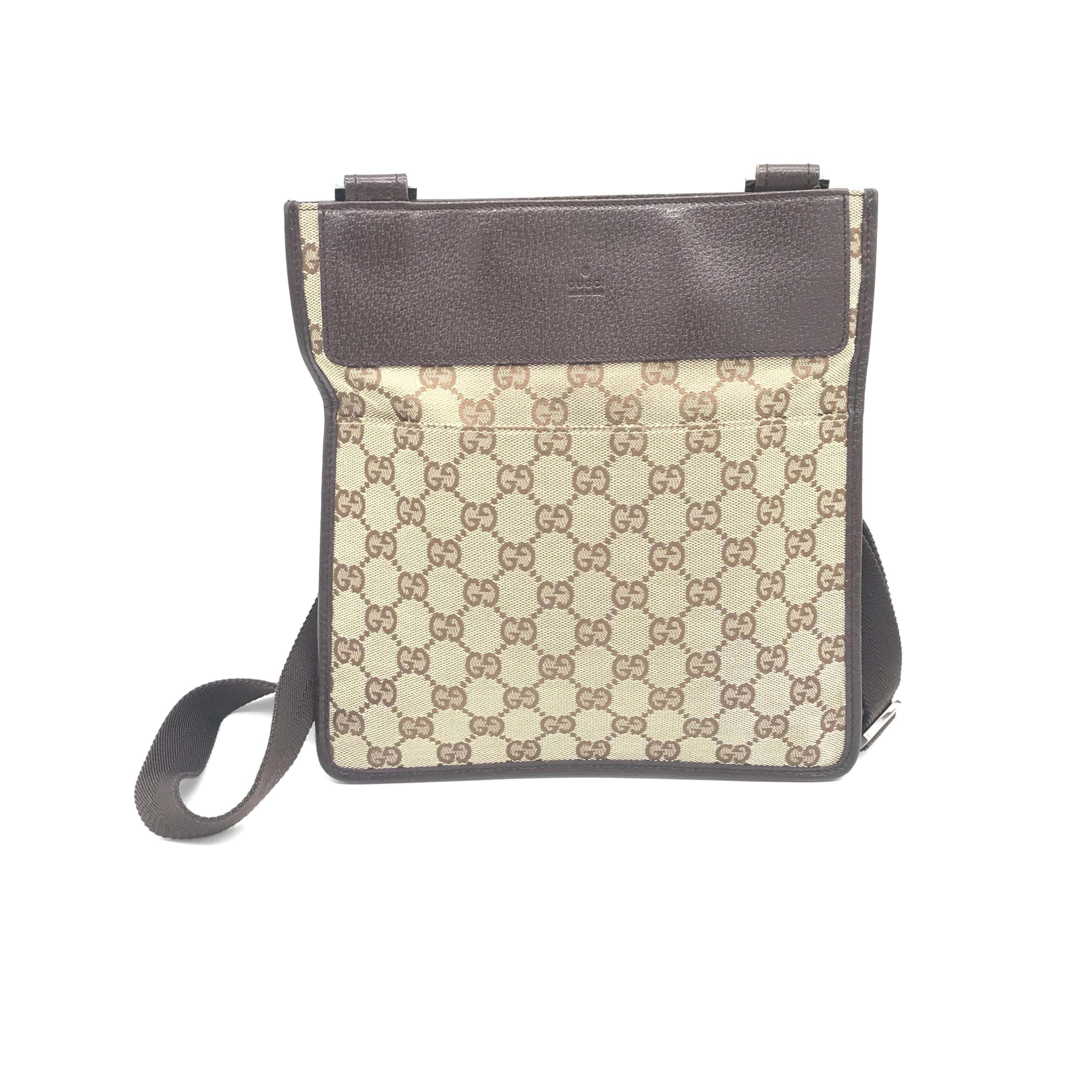 Gucci GG Canvas Crossbody Bag In Brown C331471