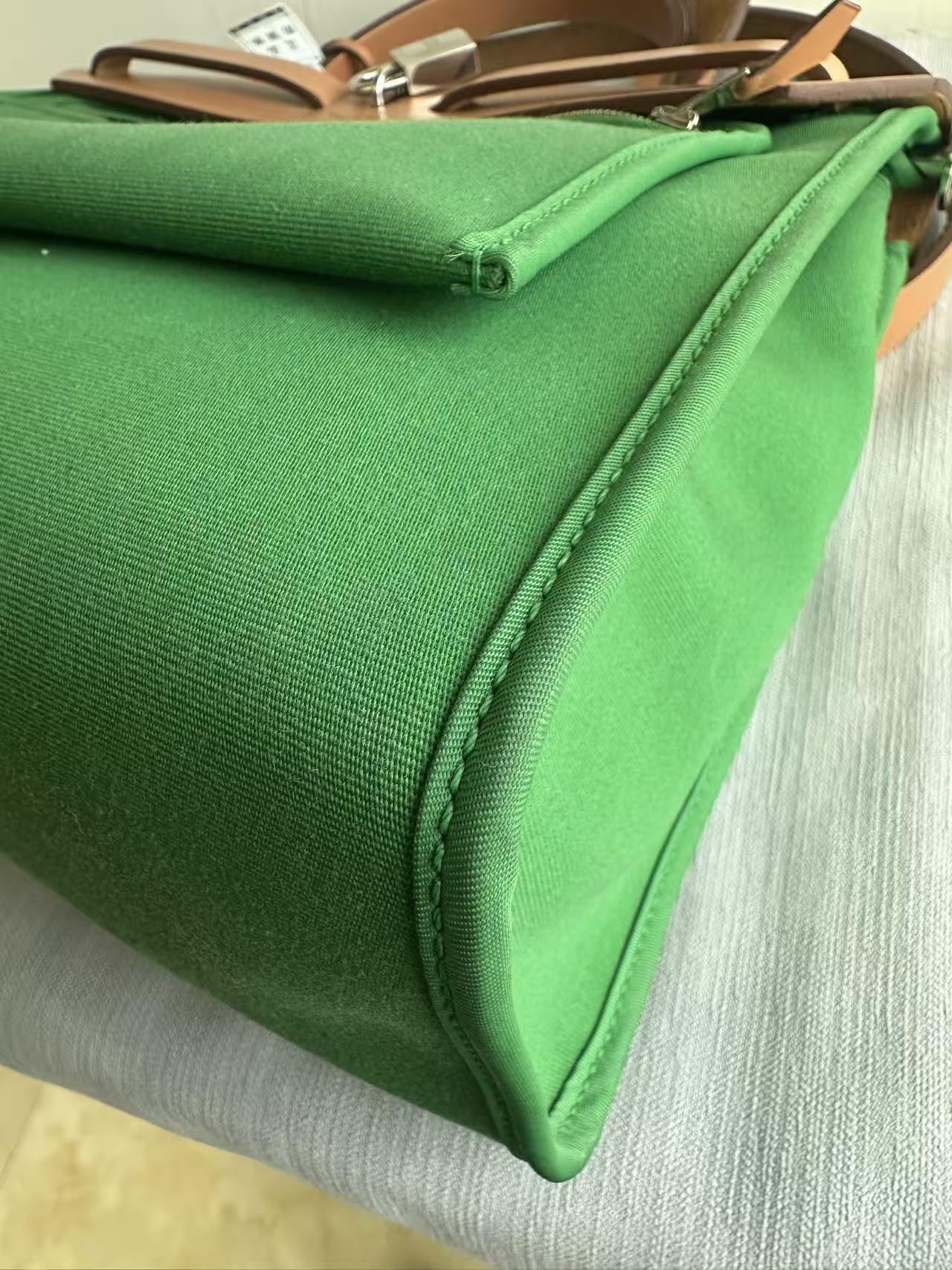 Hermes green herbag31 good condition stamp X
