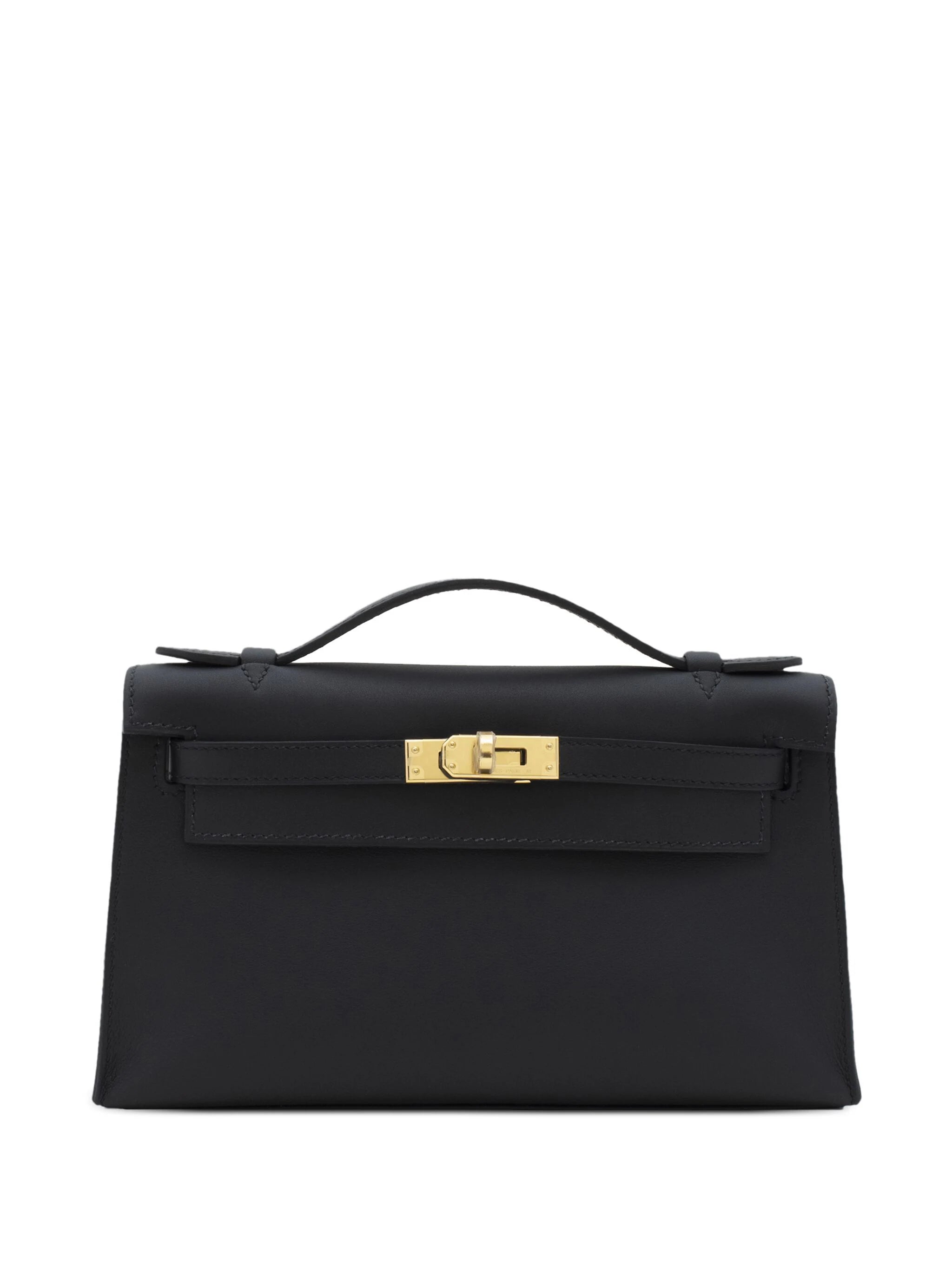 Hermes Kelly Pochette Black Swift GHW #B SKCB-128585