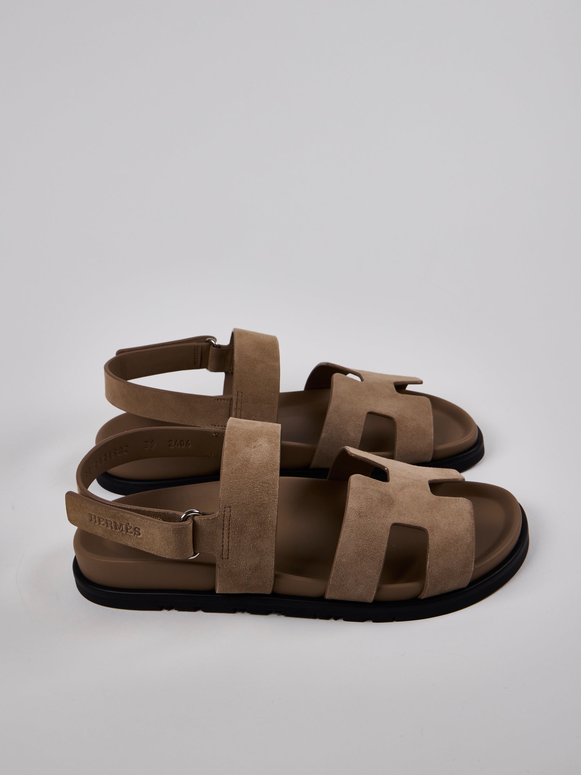 HERMÈS GENIUS SANDAL Beige Sable - Size 39