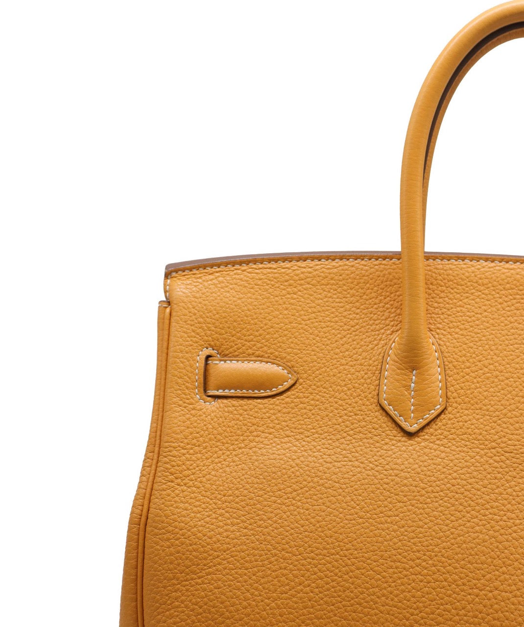 Hermes Birkin 35 Yellow Clemence GHW  ALC1976