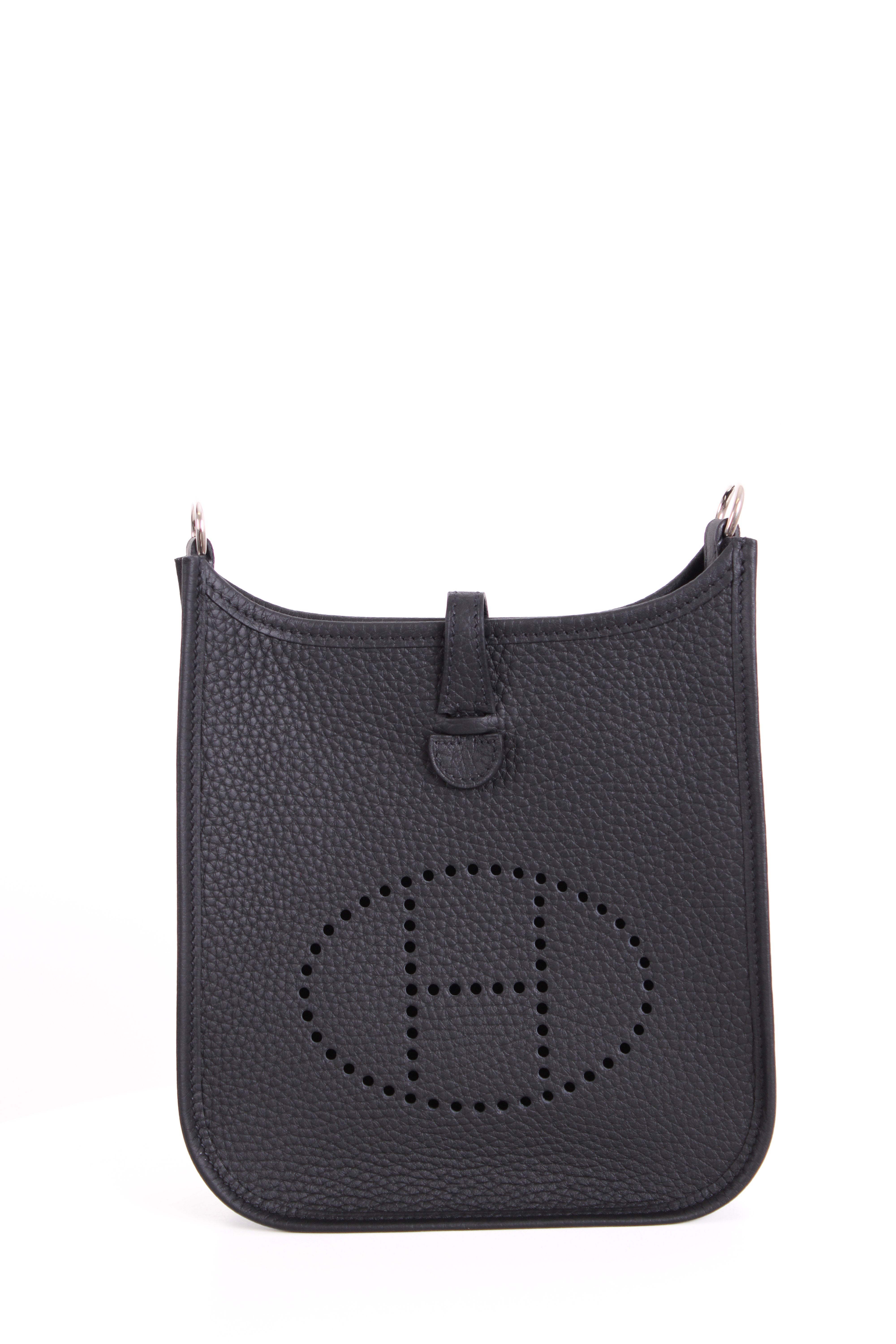Hermes Mini Evelyne Clemence Black