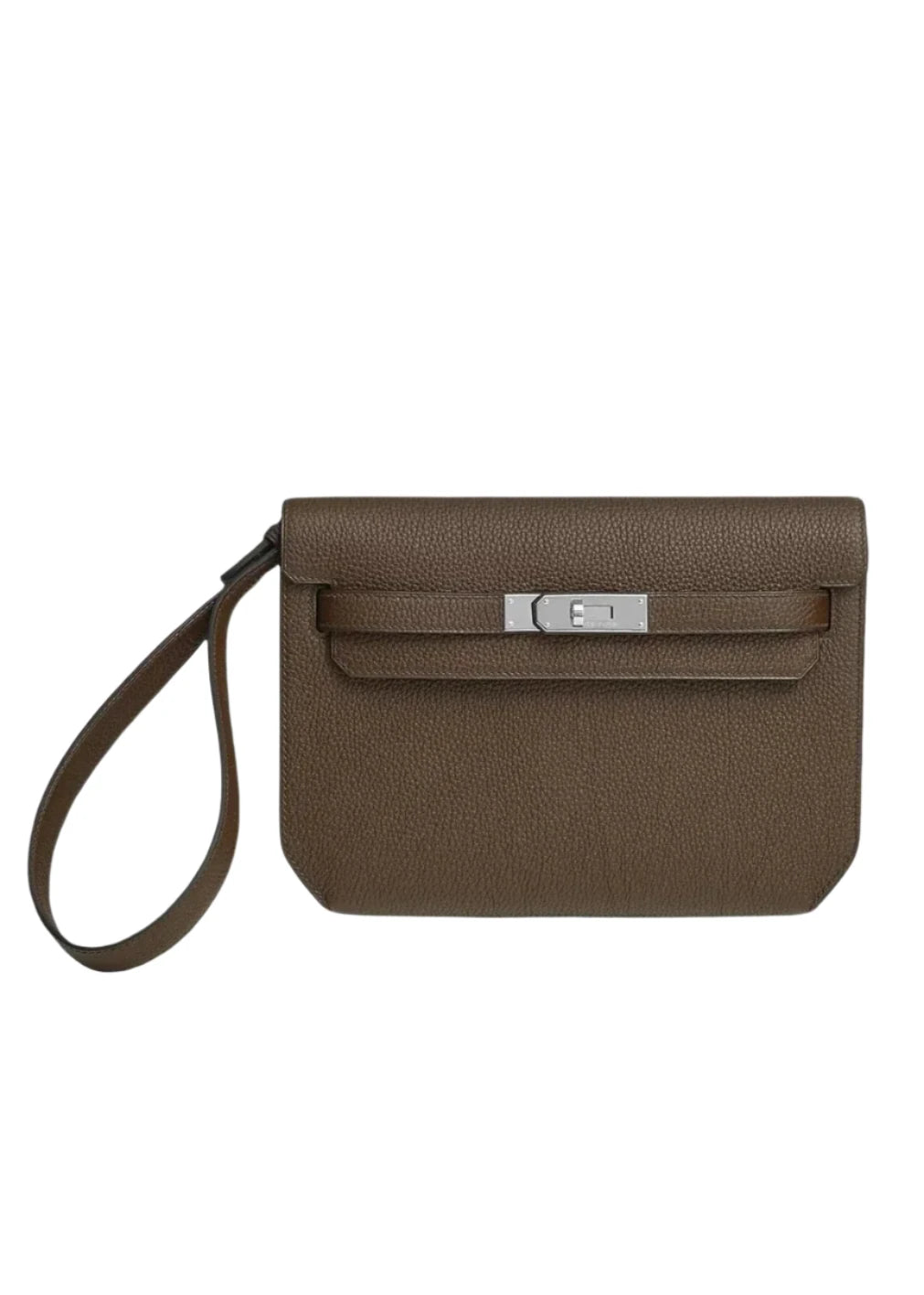 Hermes Kelly Depeche 25 Ecorce Clemence PHW #W SKCB-135063