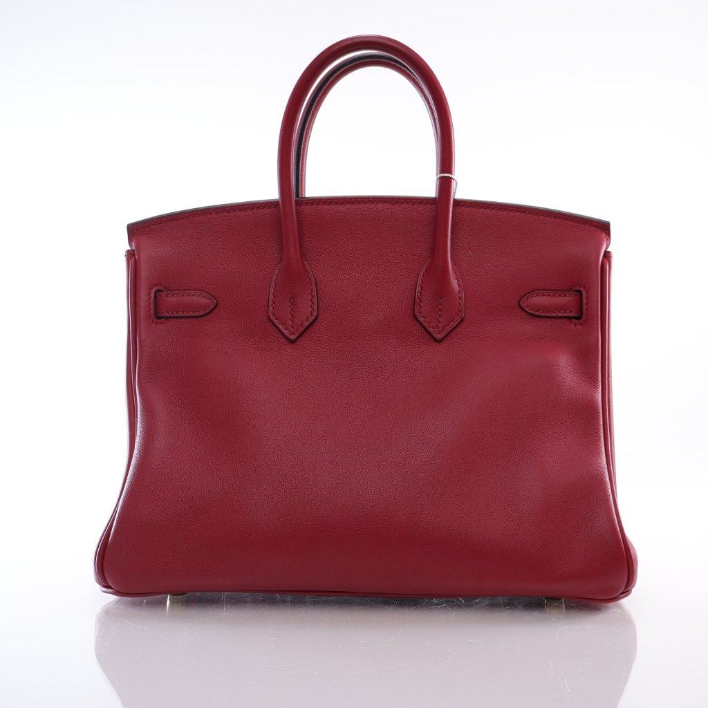 Hermes Rouge Grenat Swift Birkin 25