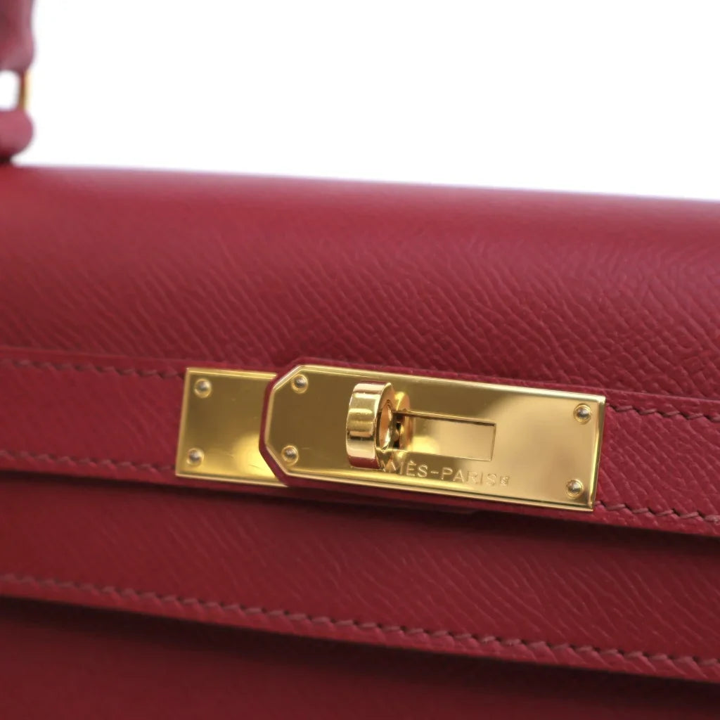 Hermes Kelly 28 Rouge Grenat Epsom