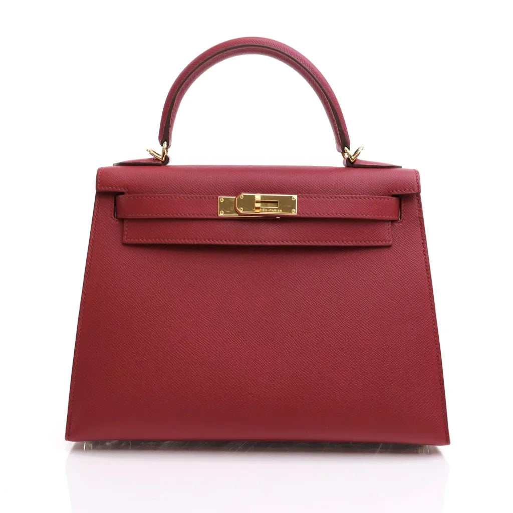 Hermes Kelly 28 Rouge Grenat Epsom