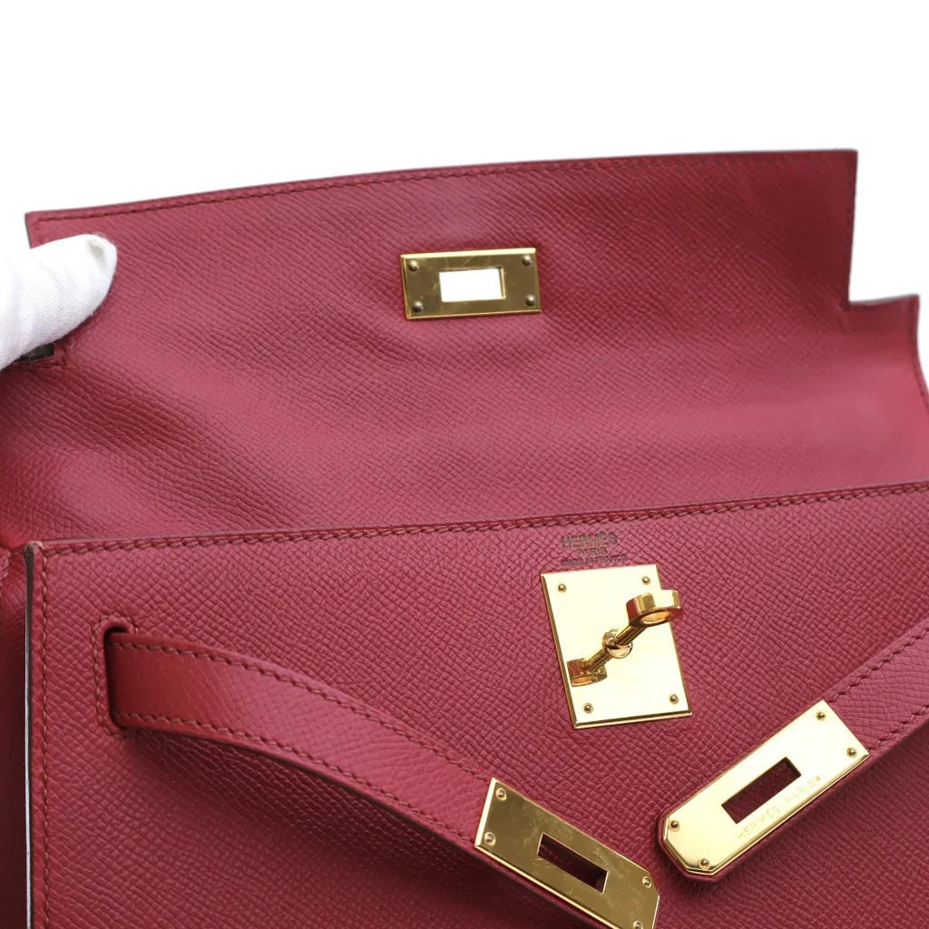 Hermes Kelly 28 Rouge Grenat Epsom