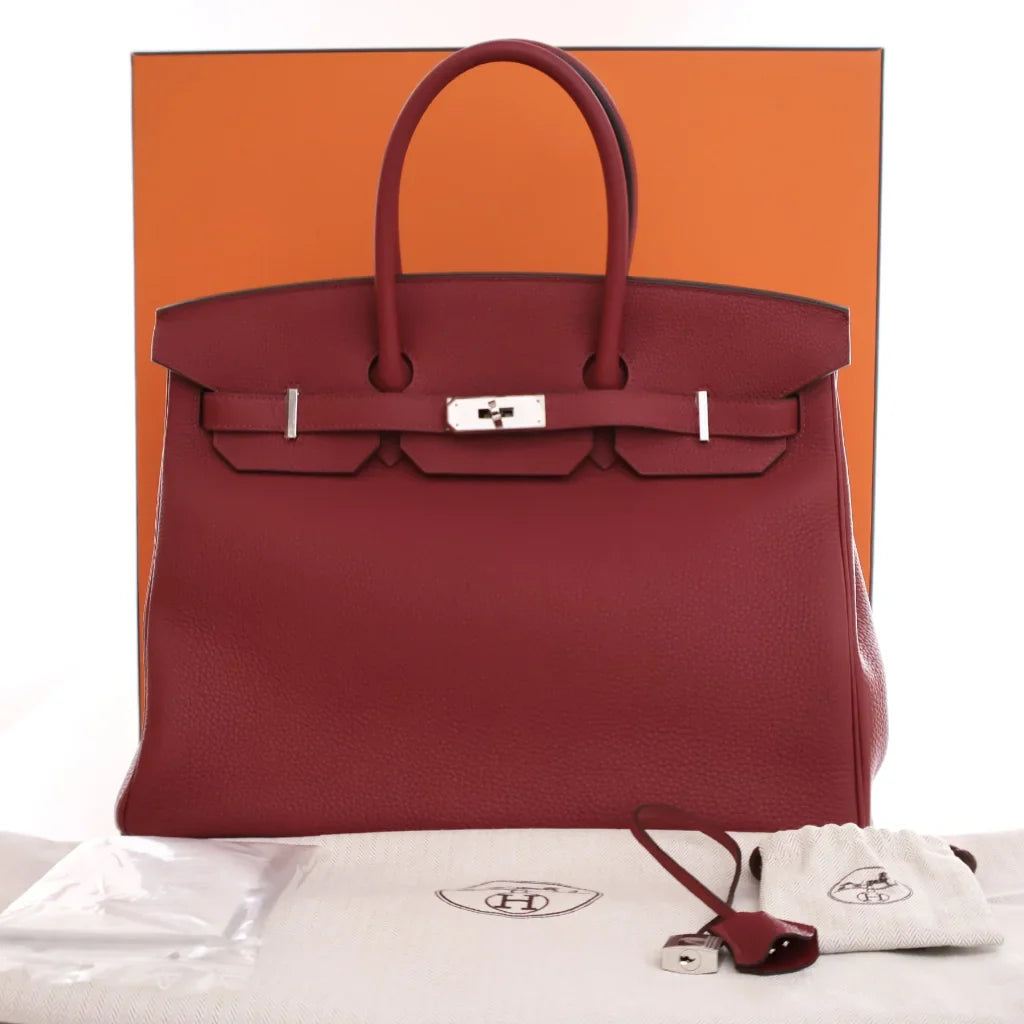 Hermes Birkin 35 Rouge Grenat Togo