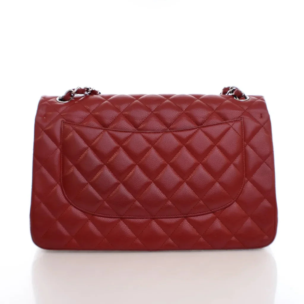 Chanel Classic Flap Jumbo Red Caviar