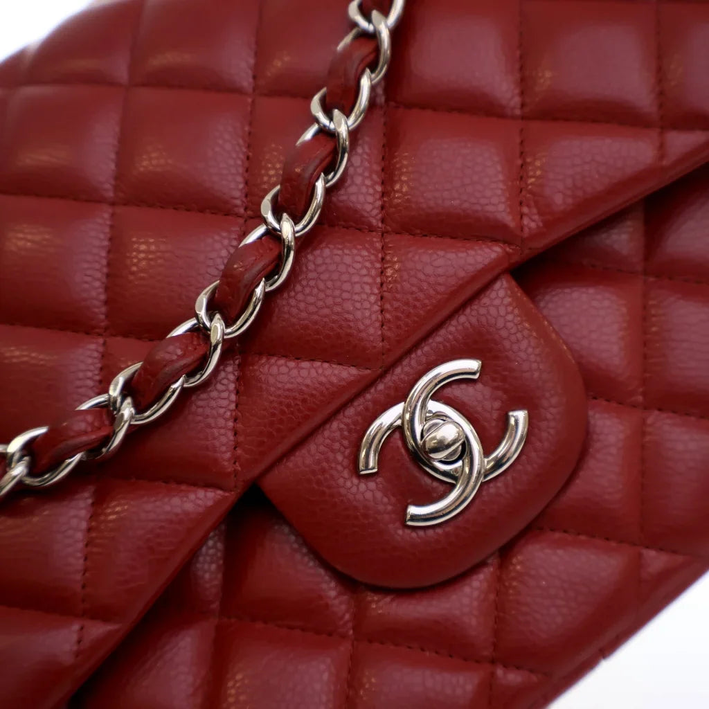 Chanel Classic Flap Jumbo Red Caviar