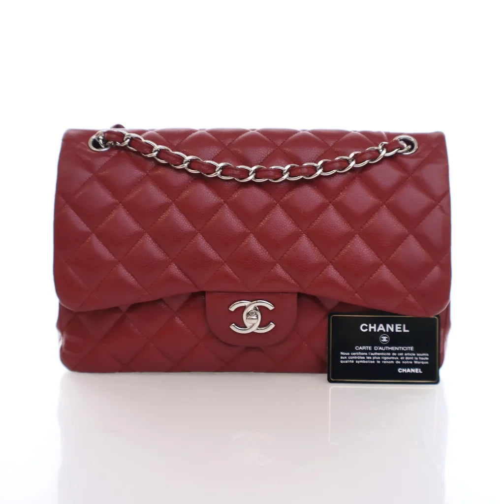 Chanel Classic Flap Jumbo Red Caviar