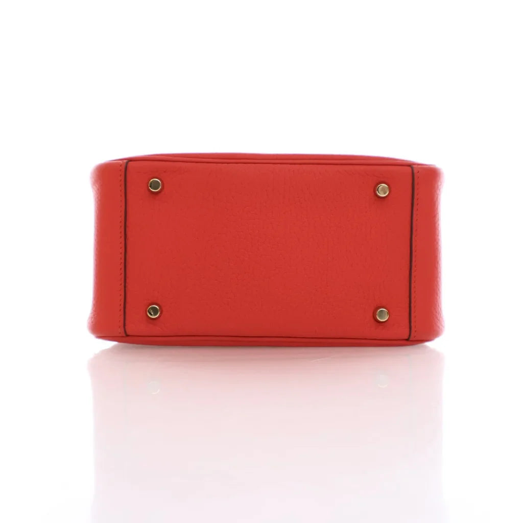 Hermes Mini Lindy Rouge De Coeur Clemence