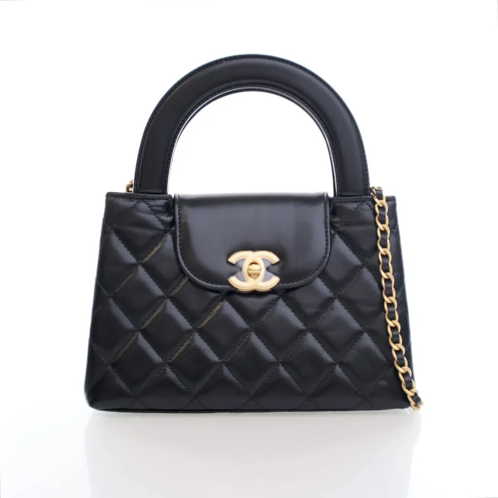 Chanel Kelly Shopping Bag Black Calfskin