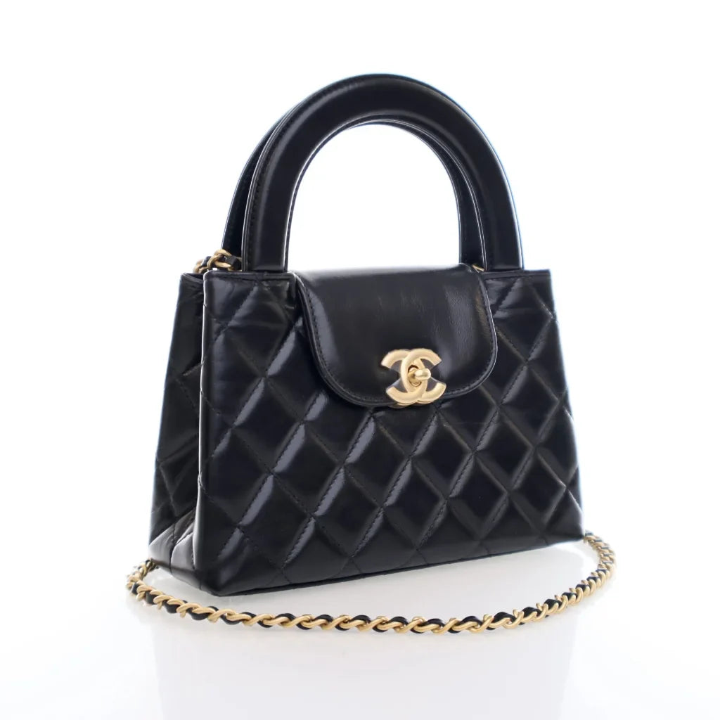 Chanel Kelly Shopping Bag Black Calfskin