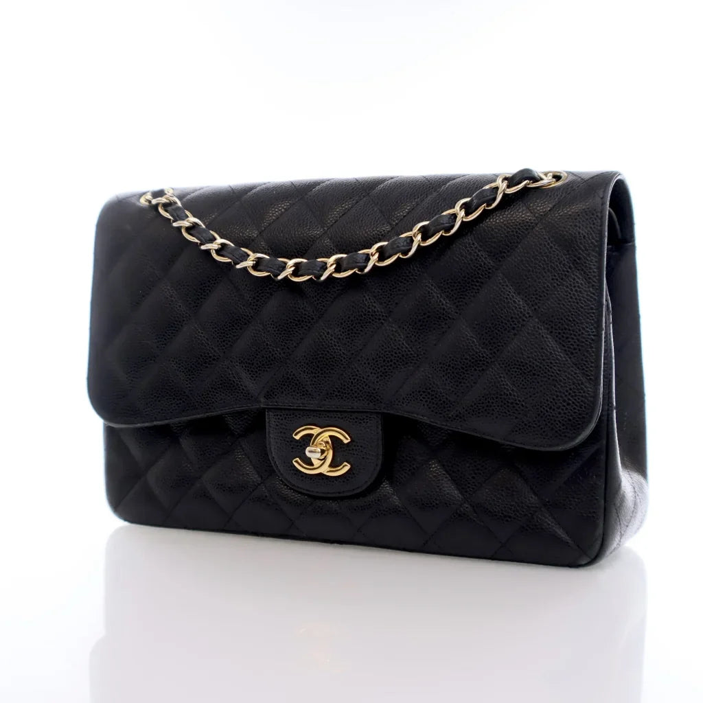 Chanel Classic Flap Jumbo Black Caviar