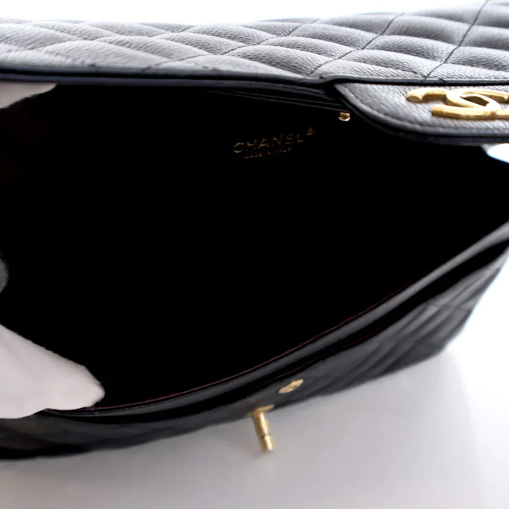 Chanel Classic Flap Jumbo Black Caviar