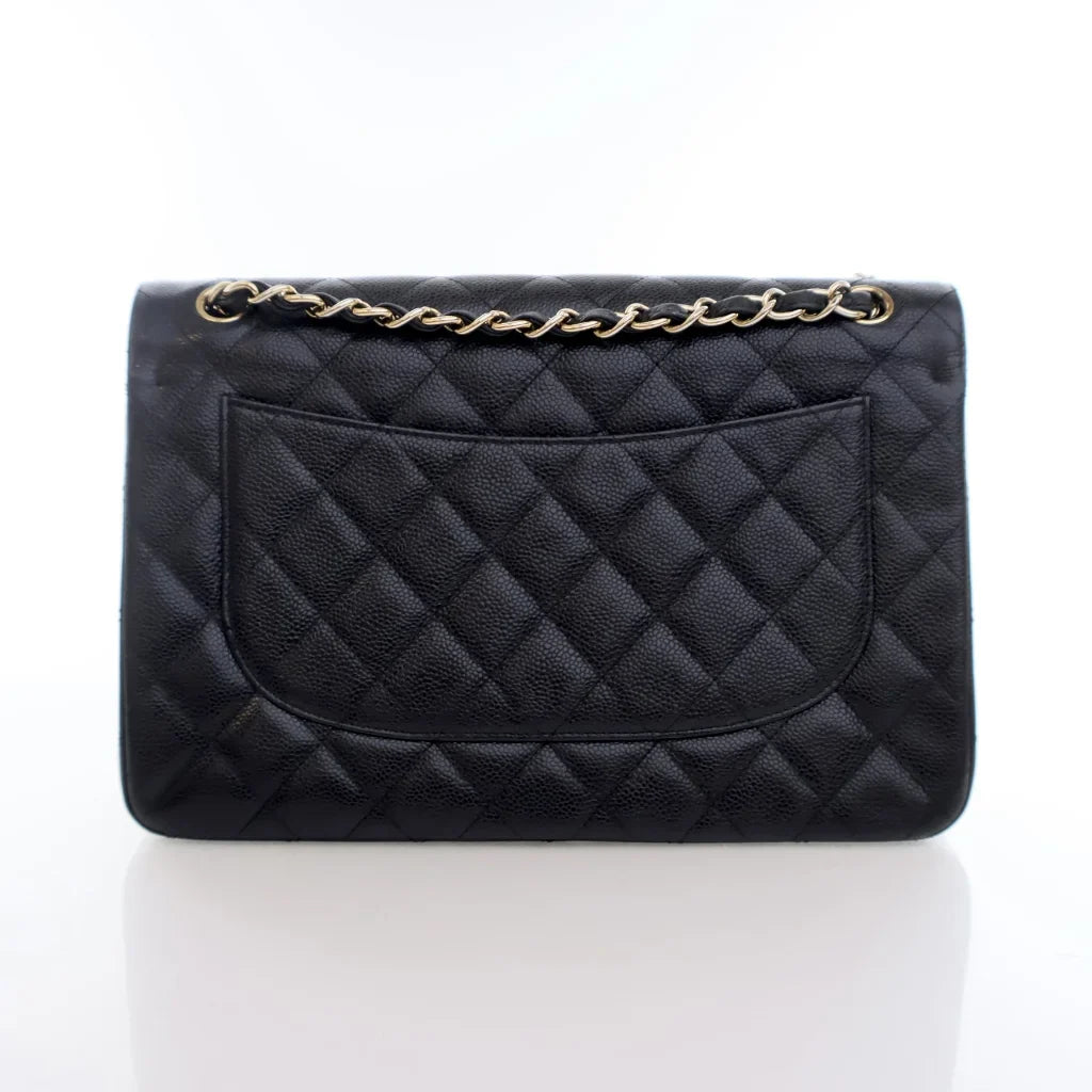 Chanel Classic Flap Jumbo Black Caviar