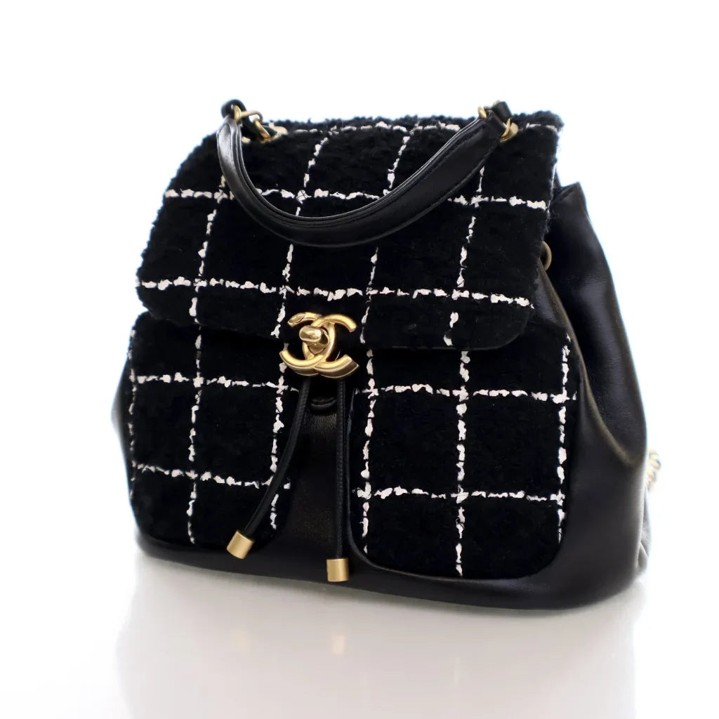 Chanel Mini Backpack Black Tweed