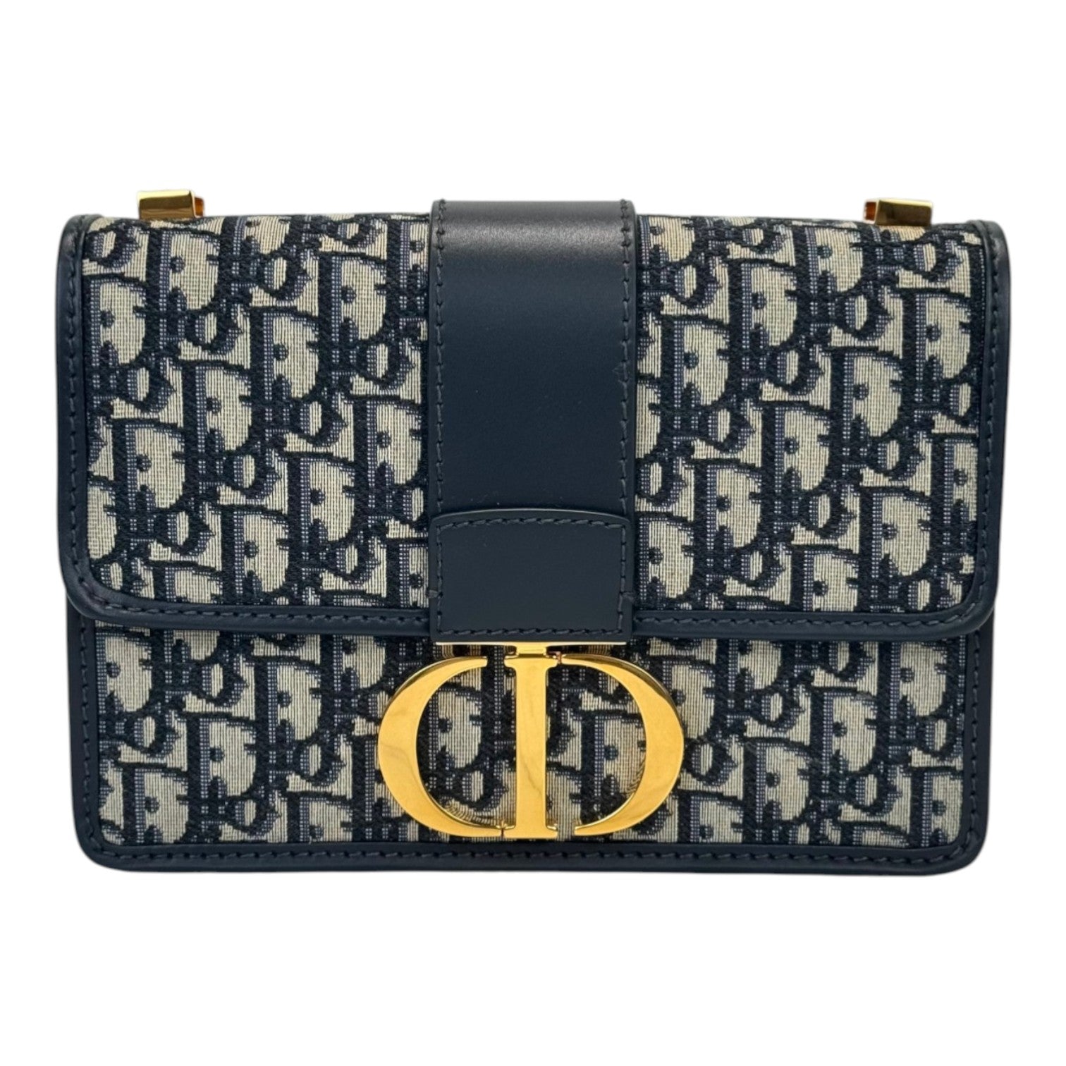 Dior 30 Montaigne Bag in Oblique Navy