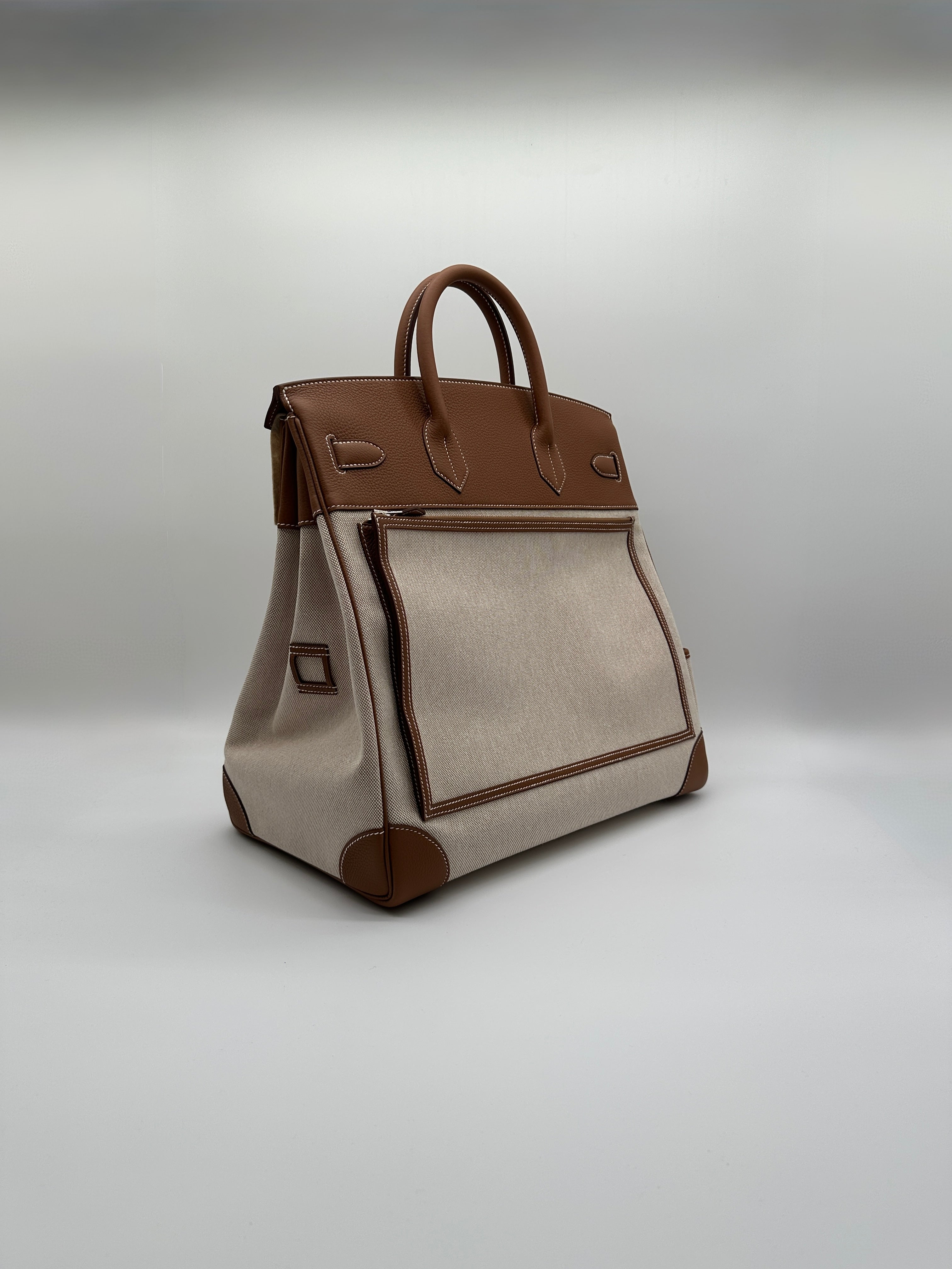 Haut a Courroies 40 Cargo Gold Togo and Toile Palladium Hardware