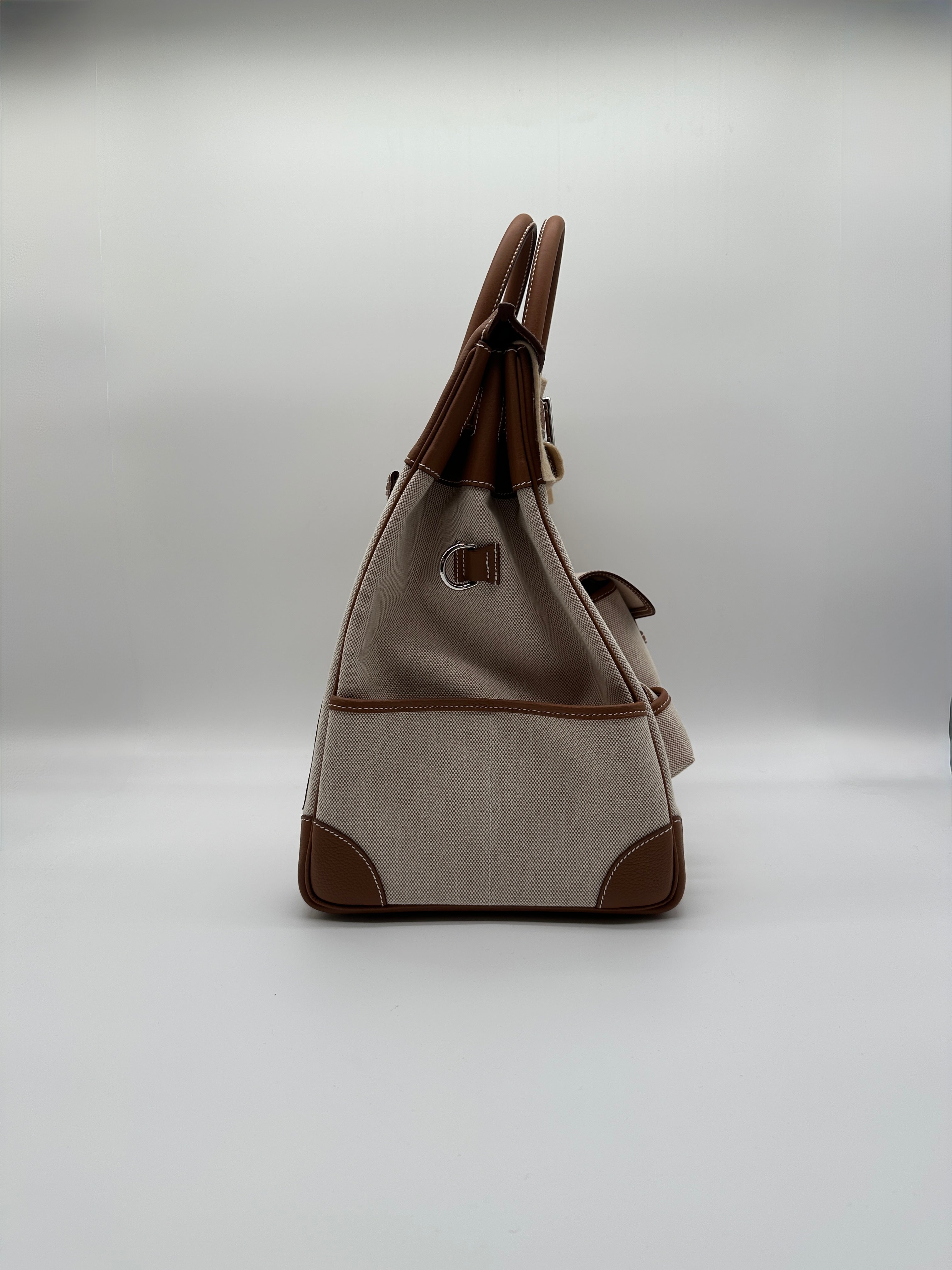 Haut a Courroies 40 Cargo Gold Togo and Toile Palladium Hardware