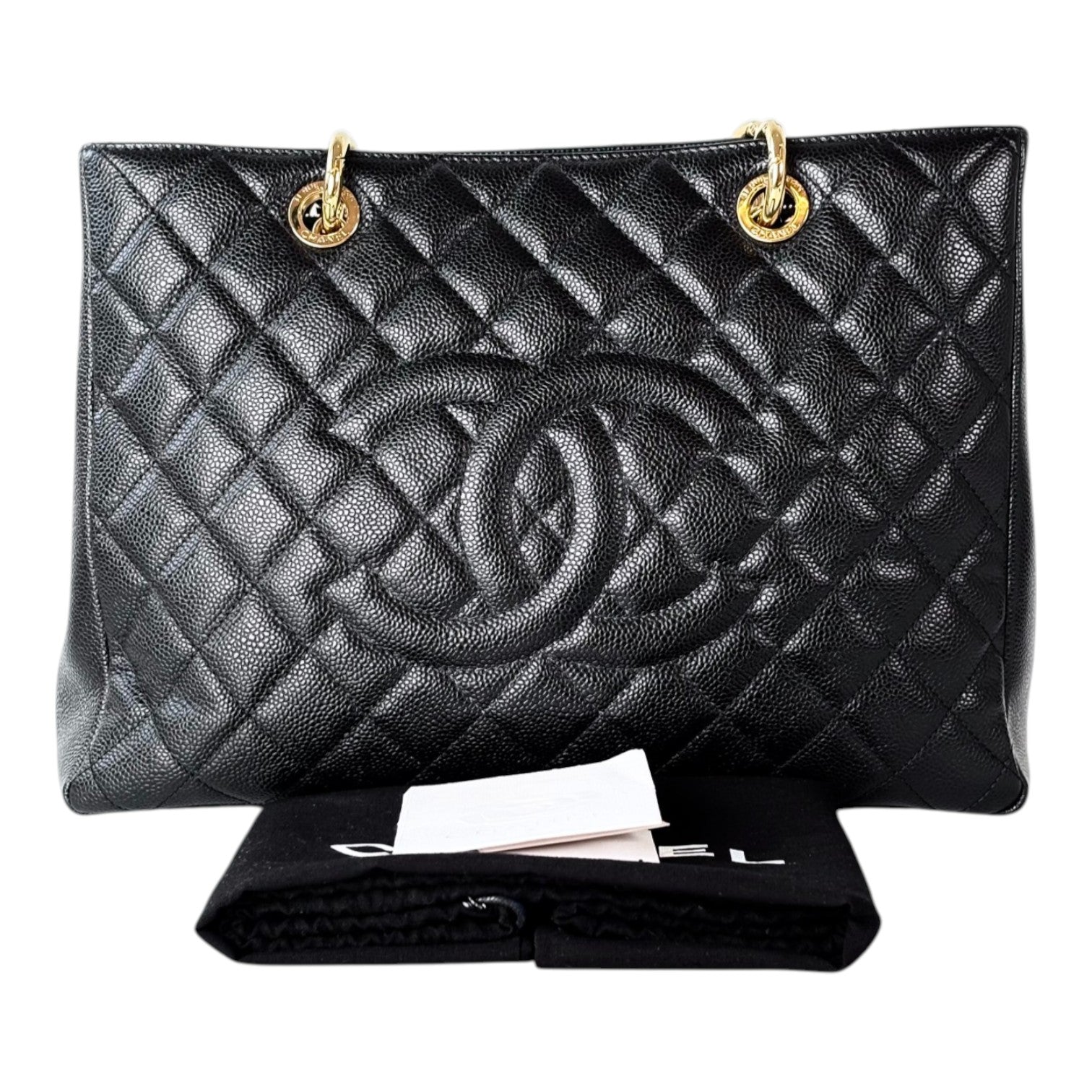 Chanel Tote GST Black Caviar with Gold Hardware