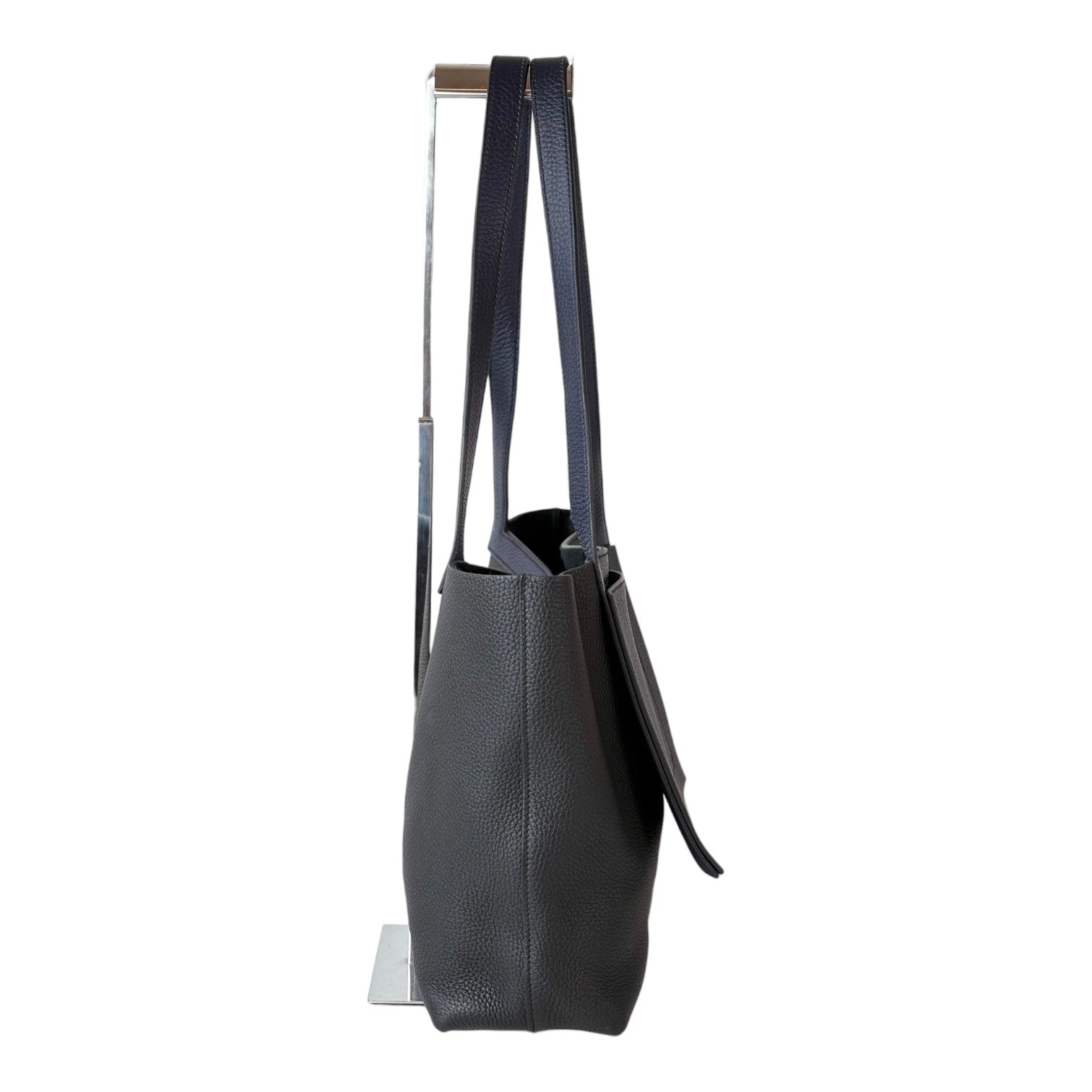 Hermes Cabasellier Bicolour Bag in Clemence Leather Black/Blue