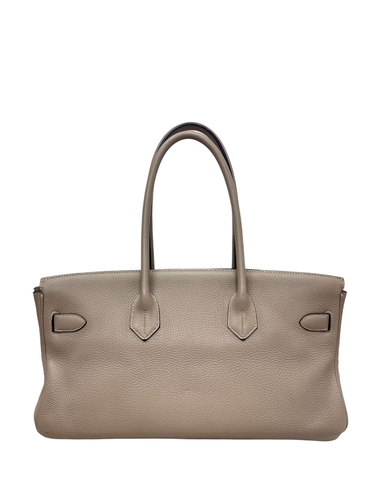 Hermès Shoulder Birkin Gris Tourterelle Clemence PHW #N SKC1765