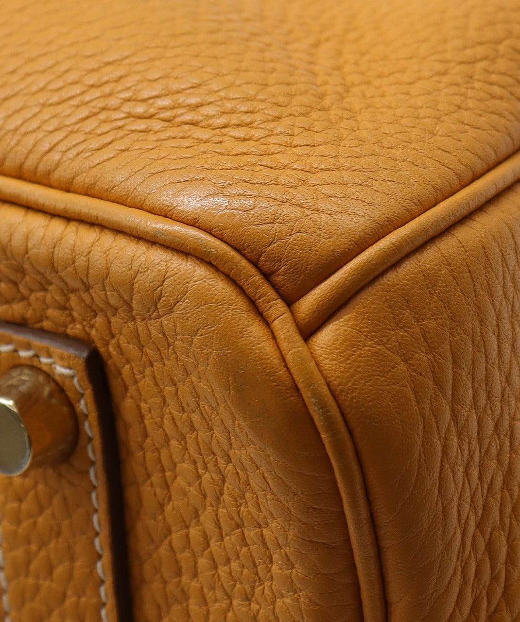 Hermes Birkin 35 Yellow Clemence GHW  ALC1976