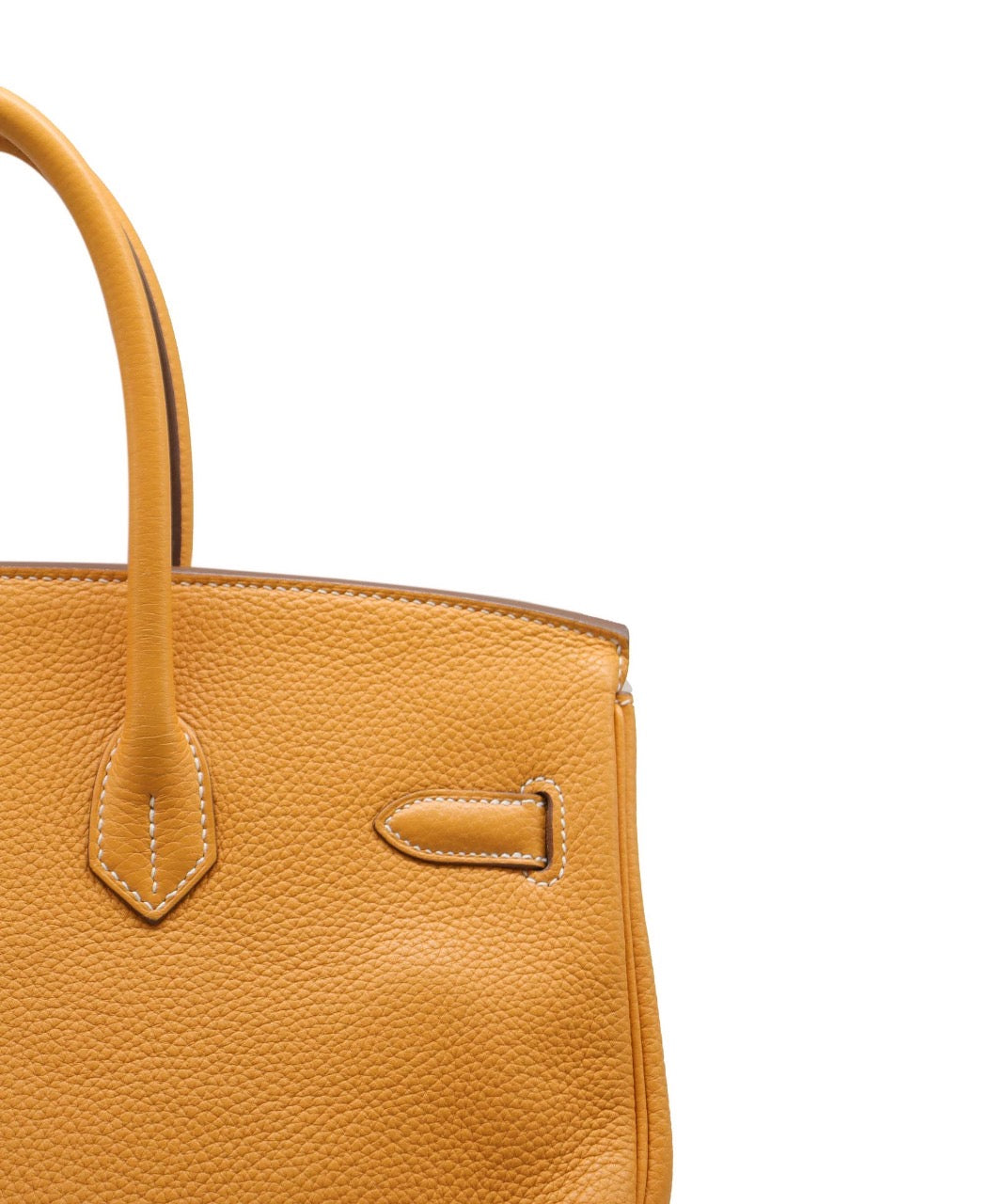 Hermes Birkin 35 Yellow Clemence GHW  ALC1976