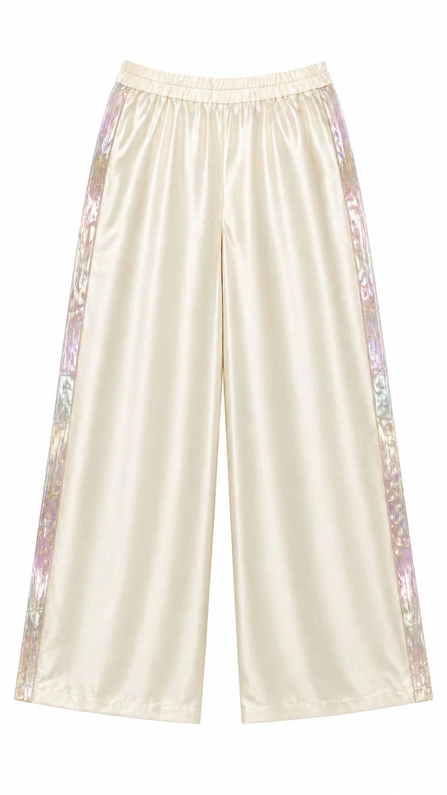 TROUSER BEIGE ORGANZA SIDE BAND MCL11179