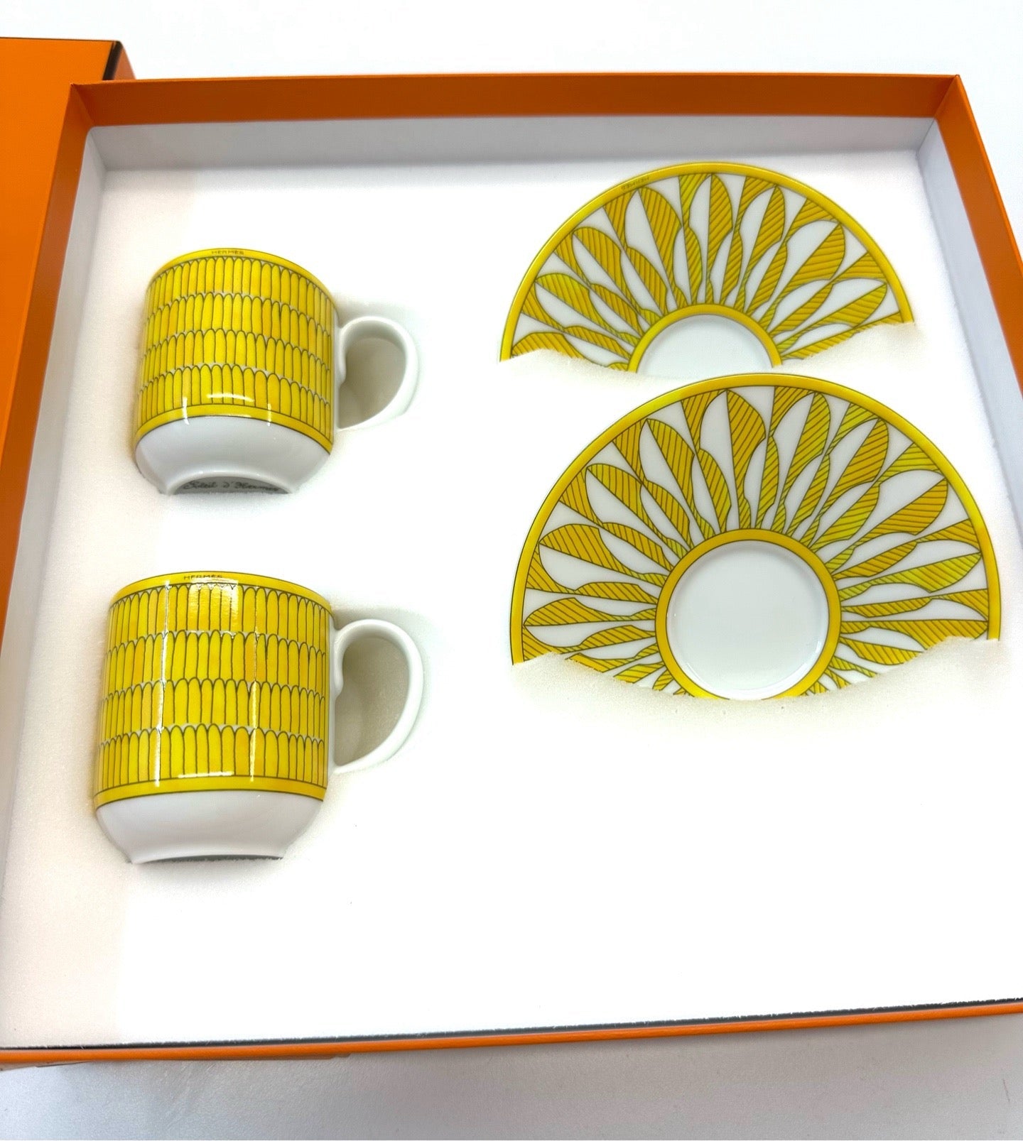 Hermès "Soleil d'Hermès" Coffee Cup & Saucer Set